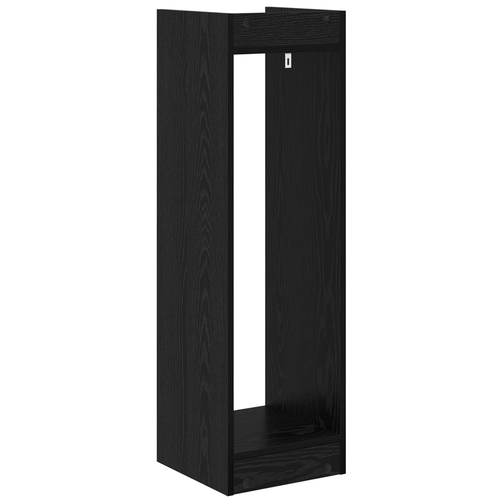 vidaXL Stojak na rośliny z półką 2 pcs Czarny Dąb 30 x 30 x 100 cm