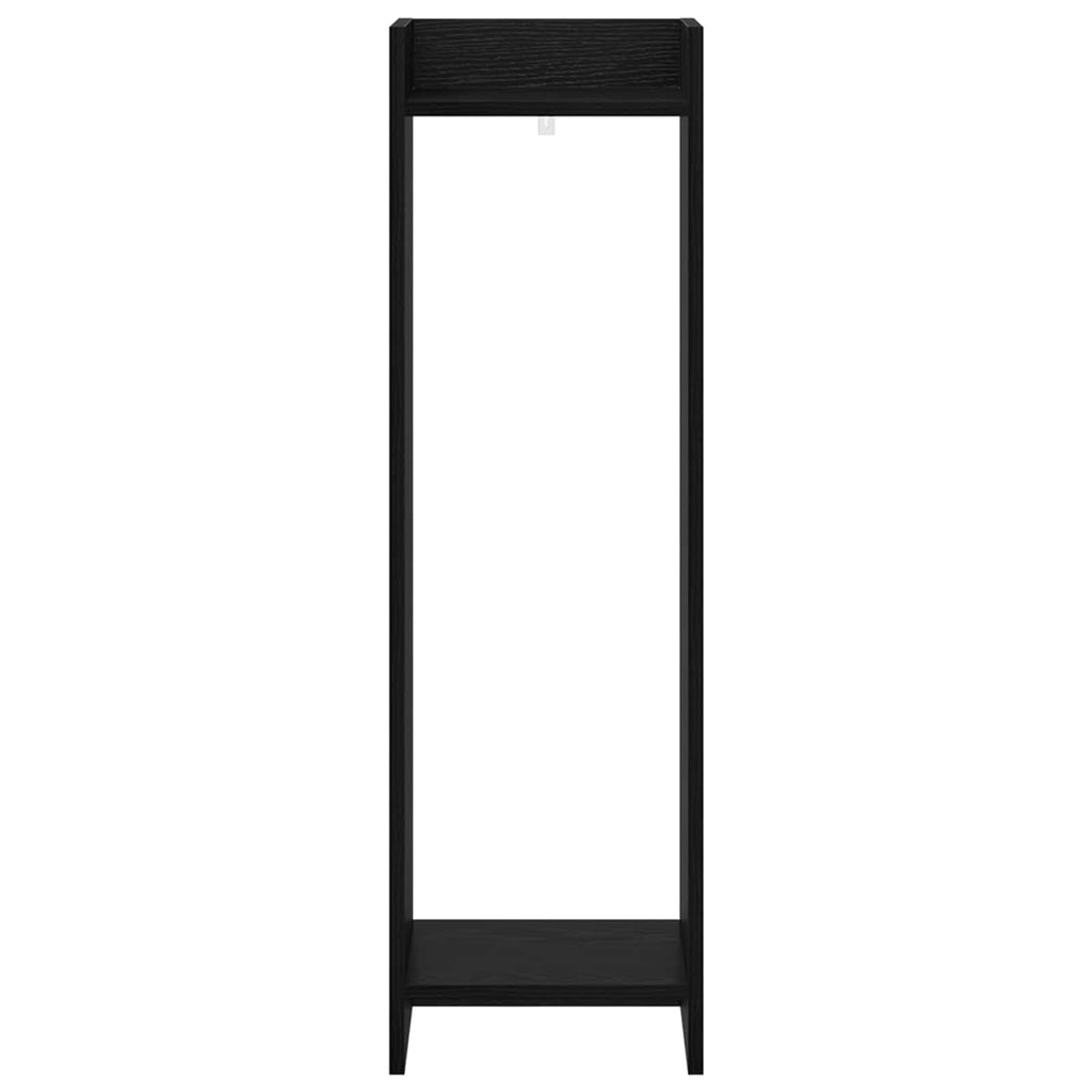vidaXL Stojak na rośliny z półką 2 pcs Czarny Dąb 30 x 30 x 100 cm