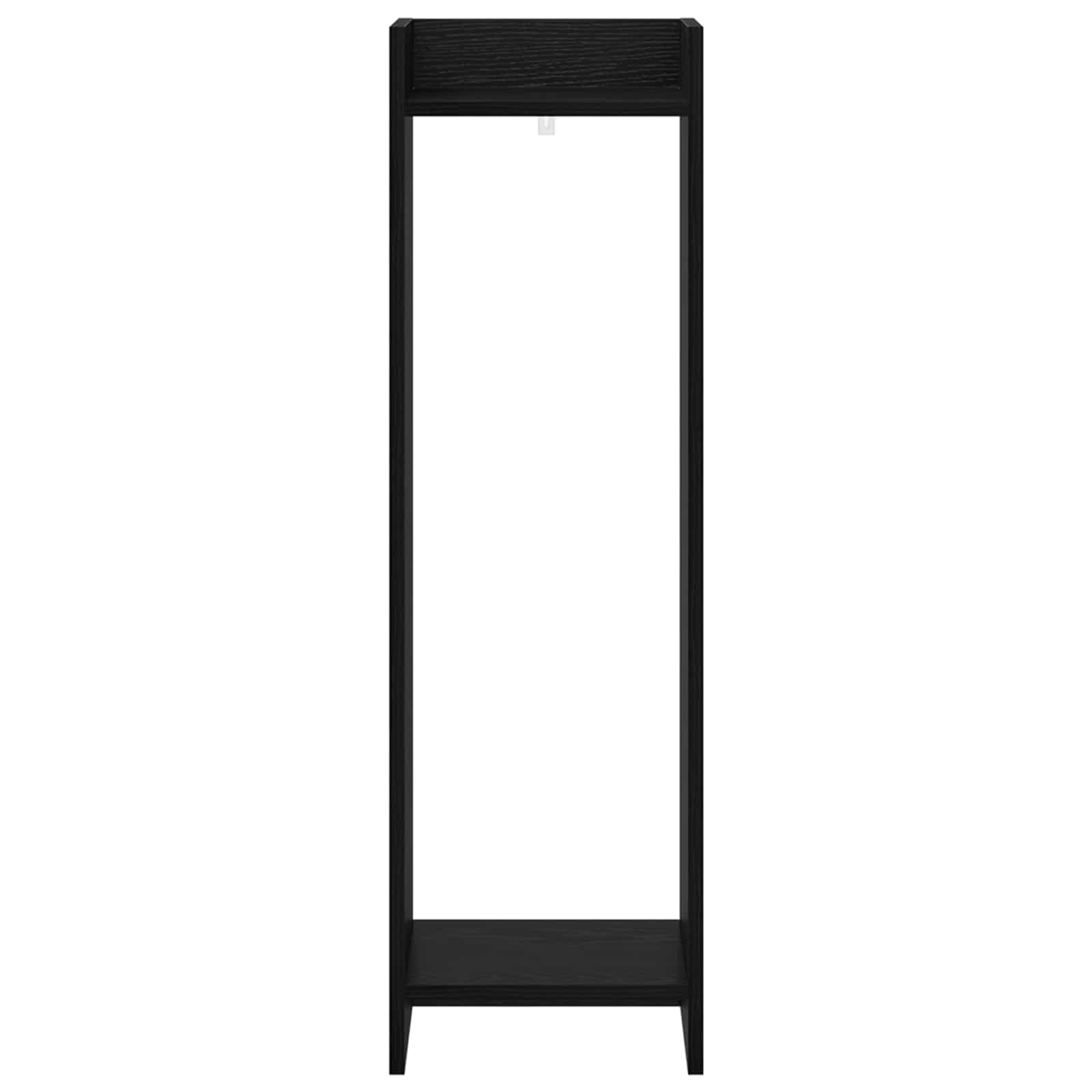 vidaXL Stojak na rośliny z półką 2 pcs Czarny Dąb 30 x 30 x 100 cm
