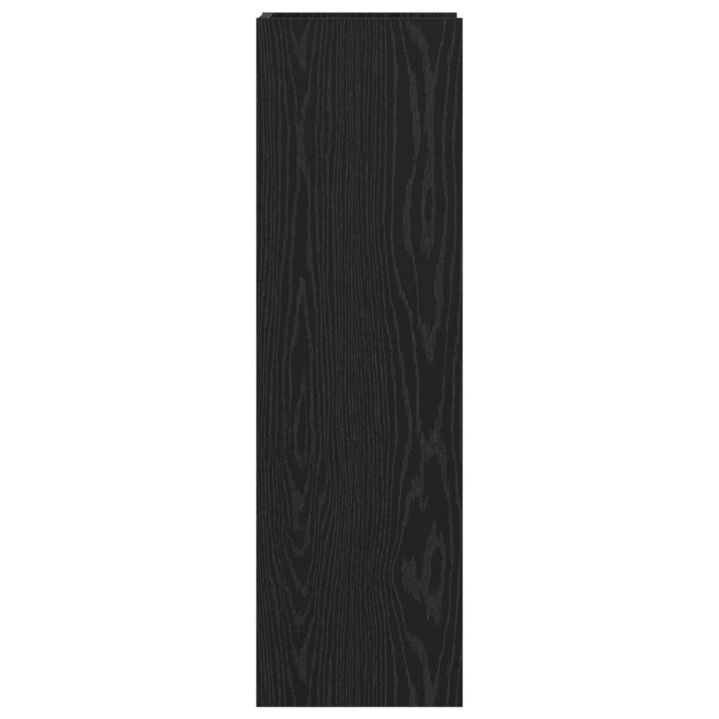 vidaXL Stojak na rośliny z półką 2 pcs Czarny Dąb 30 x 30 x 100 cm