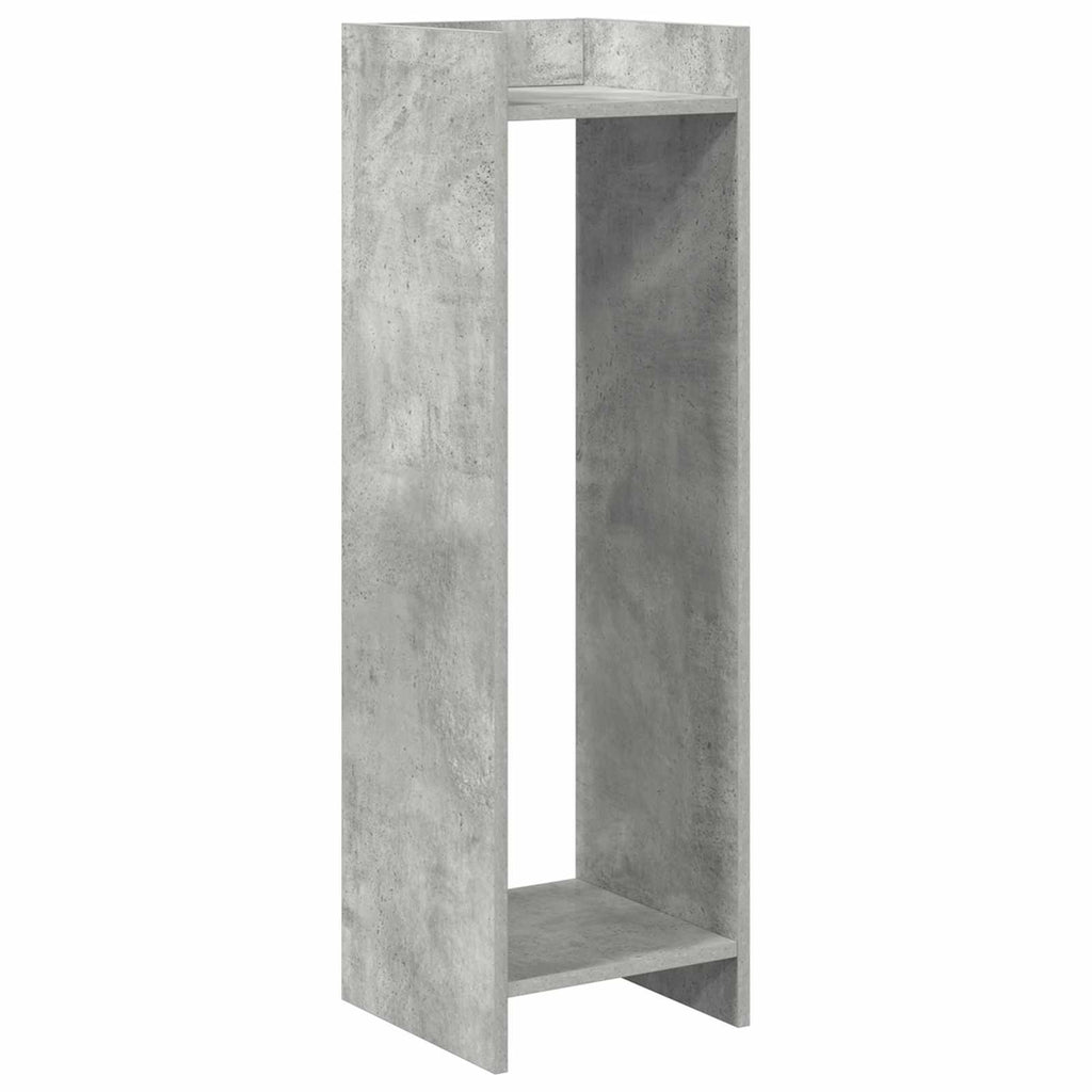 vidaXL Stojak na rośliny z półką Betonowy Szary 30 x 30 x 100 cm