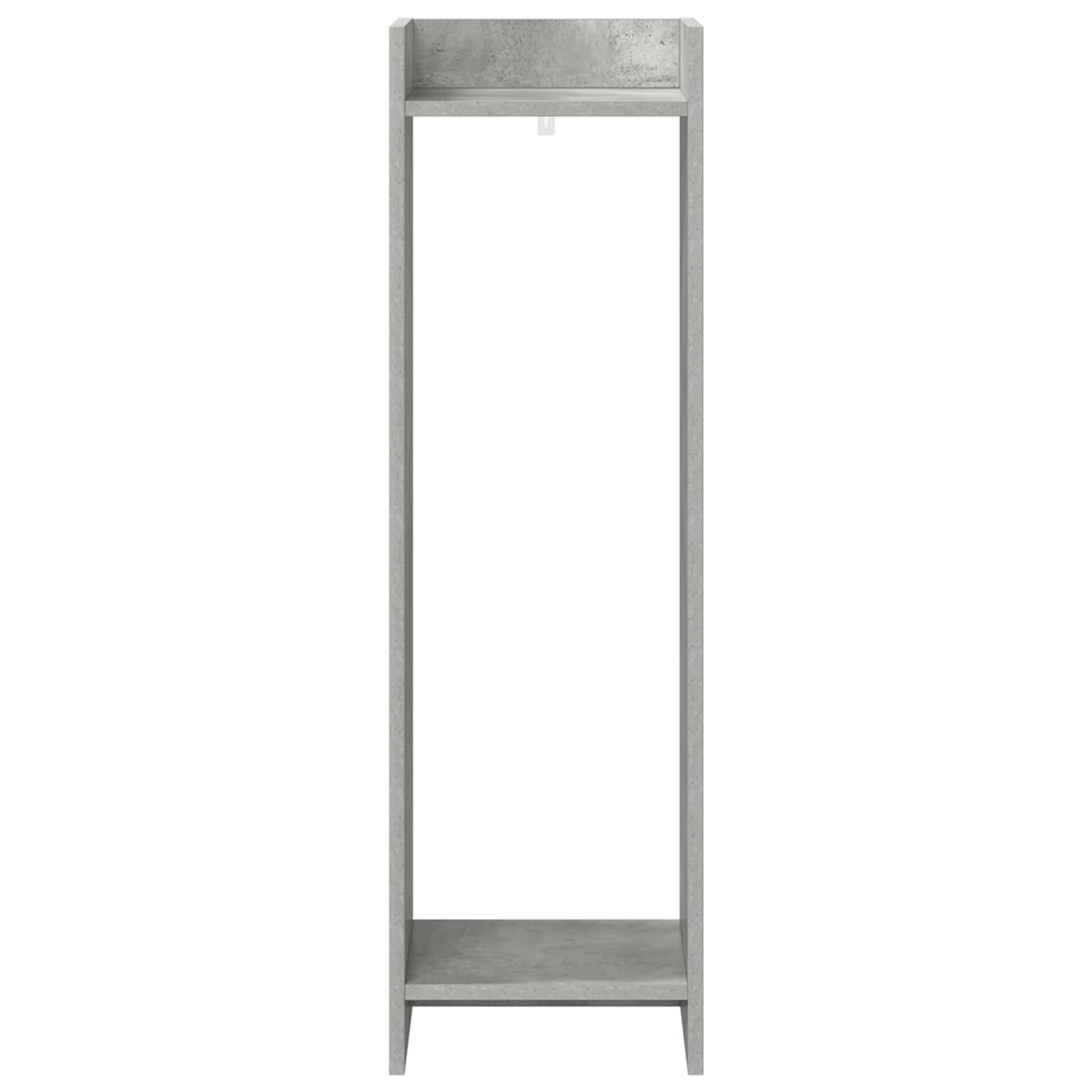vidaXL Stojak na rośliny z półką Betonowy Szary 30 x 30 x 100 cm