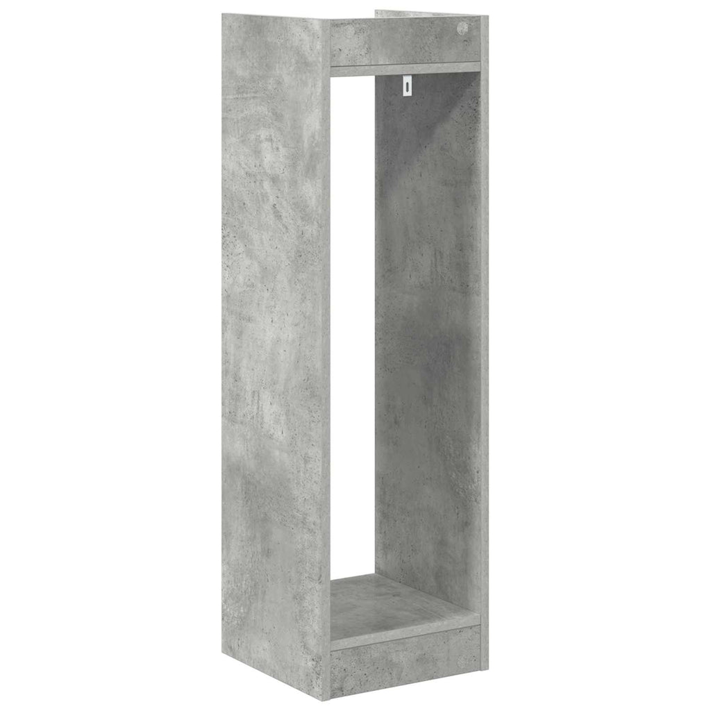 vidaXL Stojak na rośliny z półką 2 pcs Betonowy Szary 30 x 30 x 100 cm