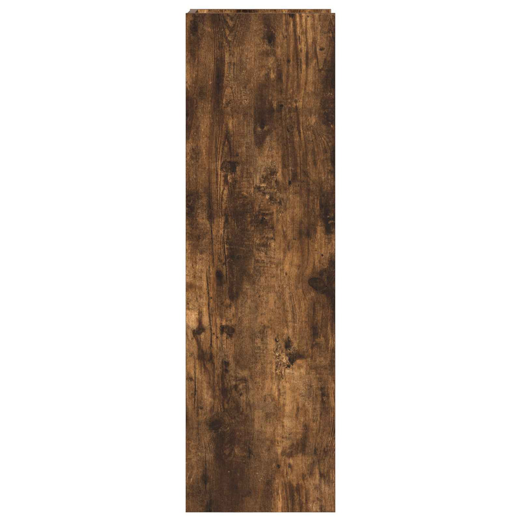 vidaXL Stojak na rośliny z półką Dąb Wędzony 30 x 30 x 100 cm