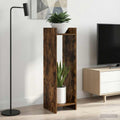 vidaXL Stojak na rośliny z półką 2 pcs Dąb Wędzony 30 x 30 x 100 cm