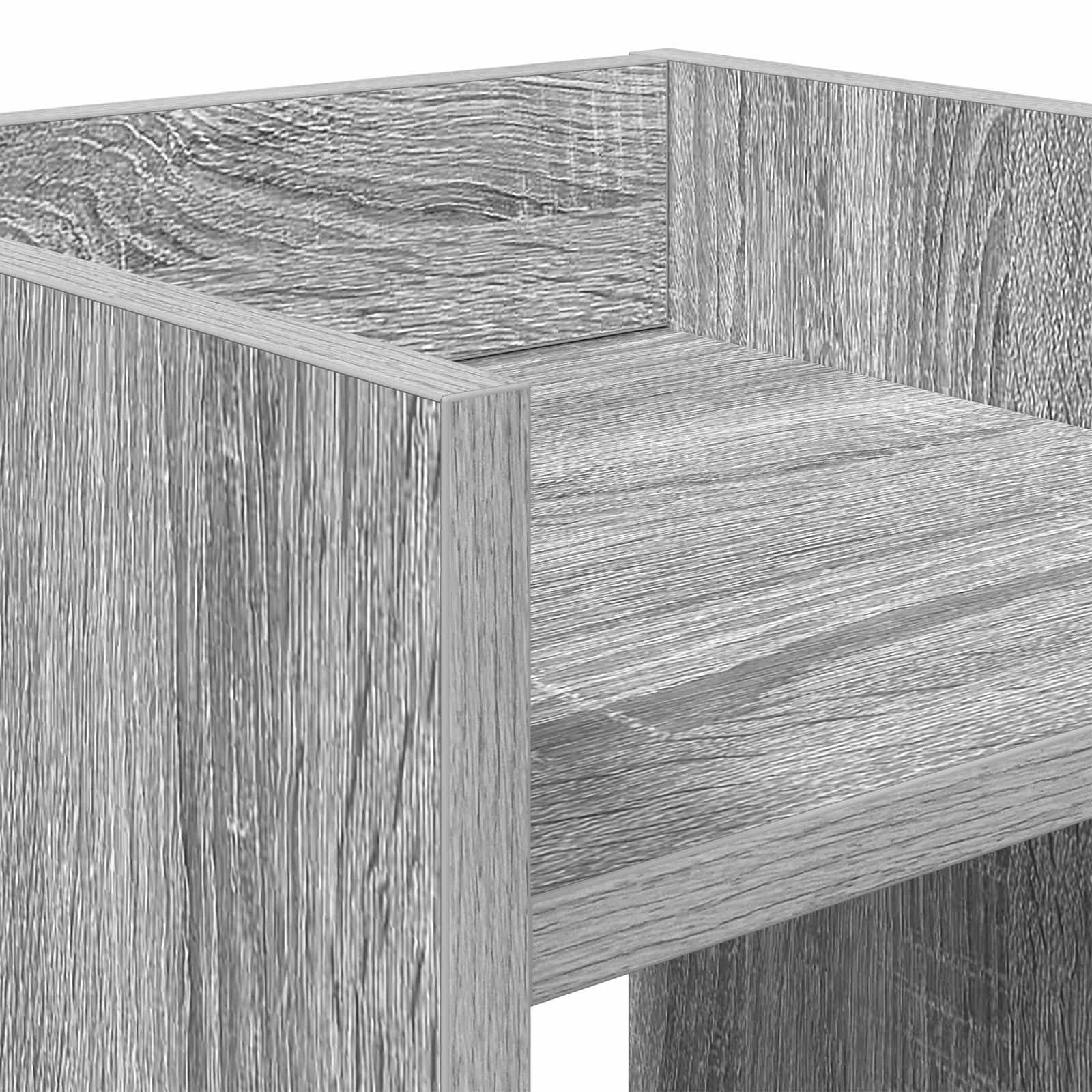 vidaXL Stojak na rośliny z półką 2 pcs Szary Sonoma 30 x 30 x 100 cm