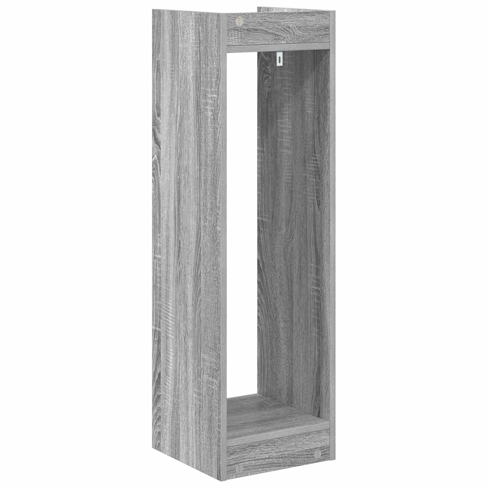 vidaXL Stojak na rośliny z półką 2 pcs Szary Sonoma 30 x 30 x 100 cm