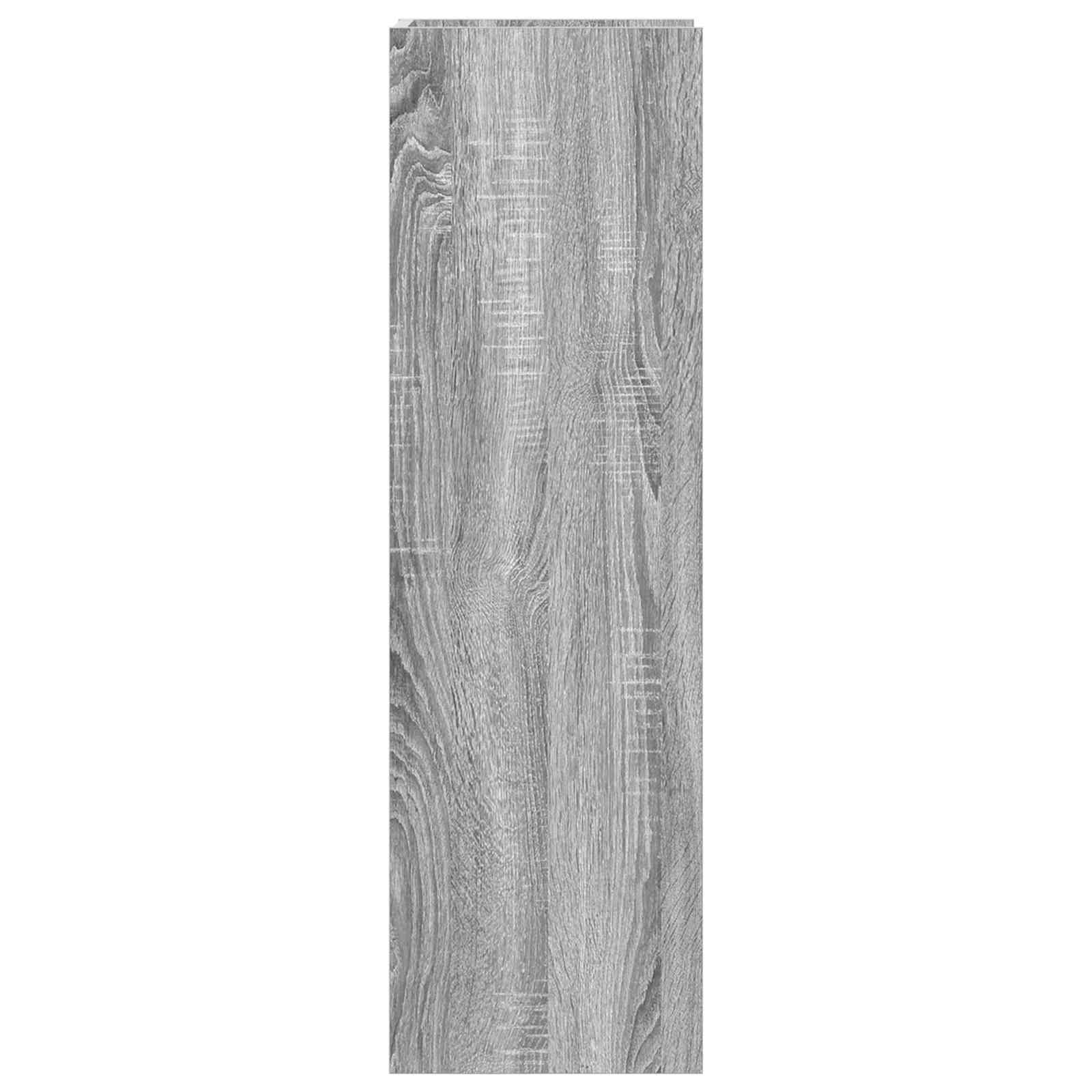 vidaXL Stojak na rośliny z półką 2 pcs Szary Sonoma 30 x 30 x 100 cm