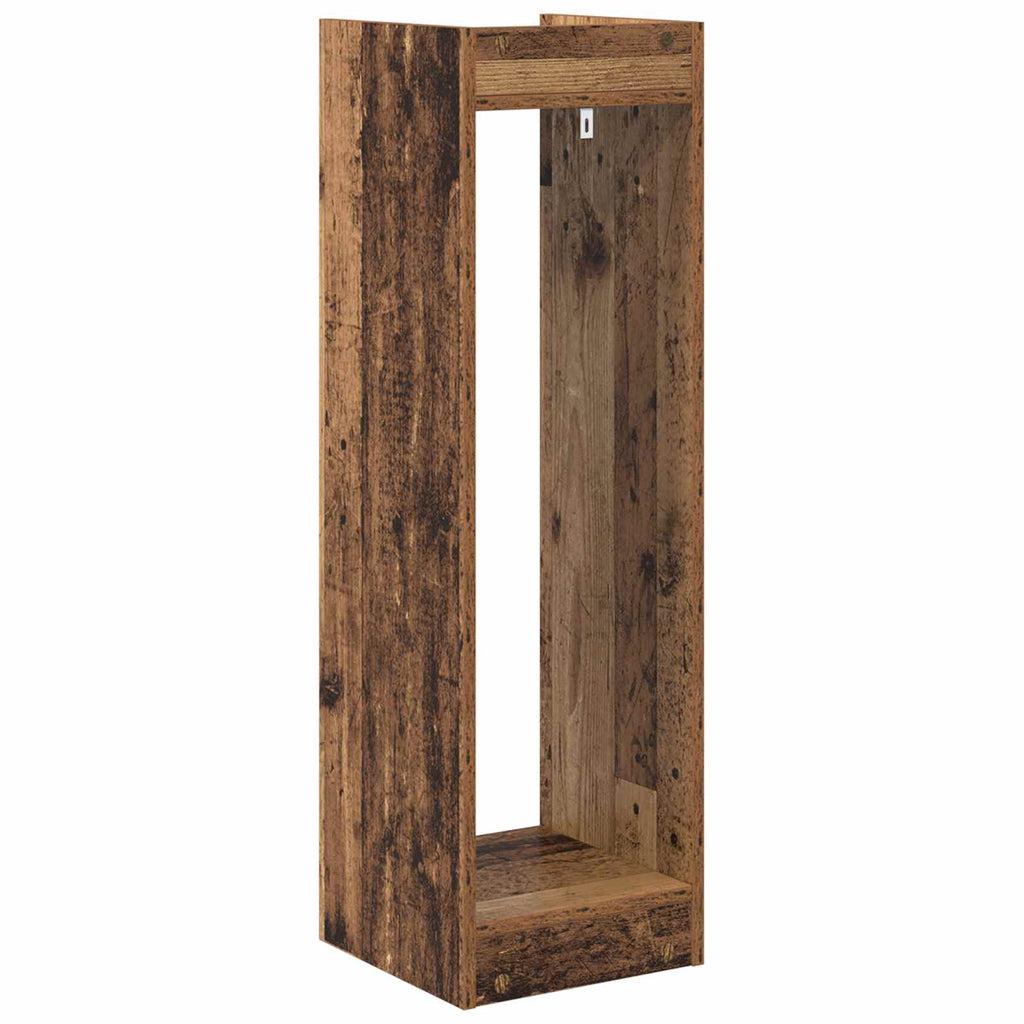 vidaXL Stojak na rośliny z półką 2 pcs Stare drewno 30 x 30 x 100 cm