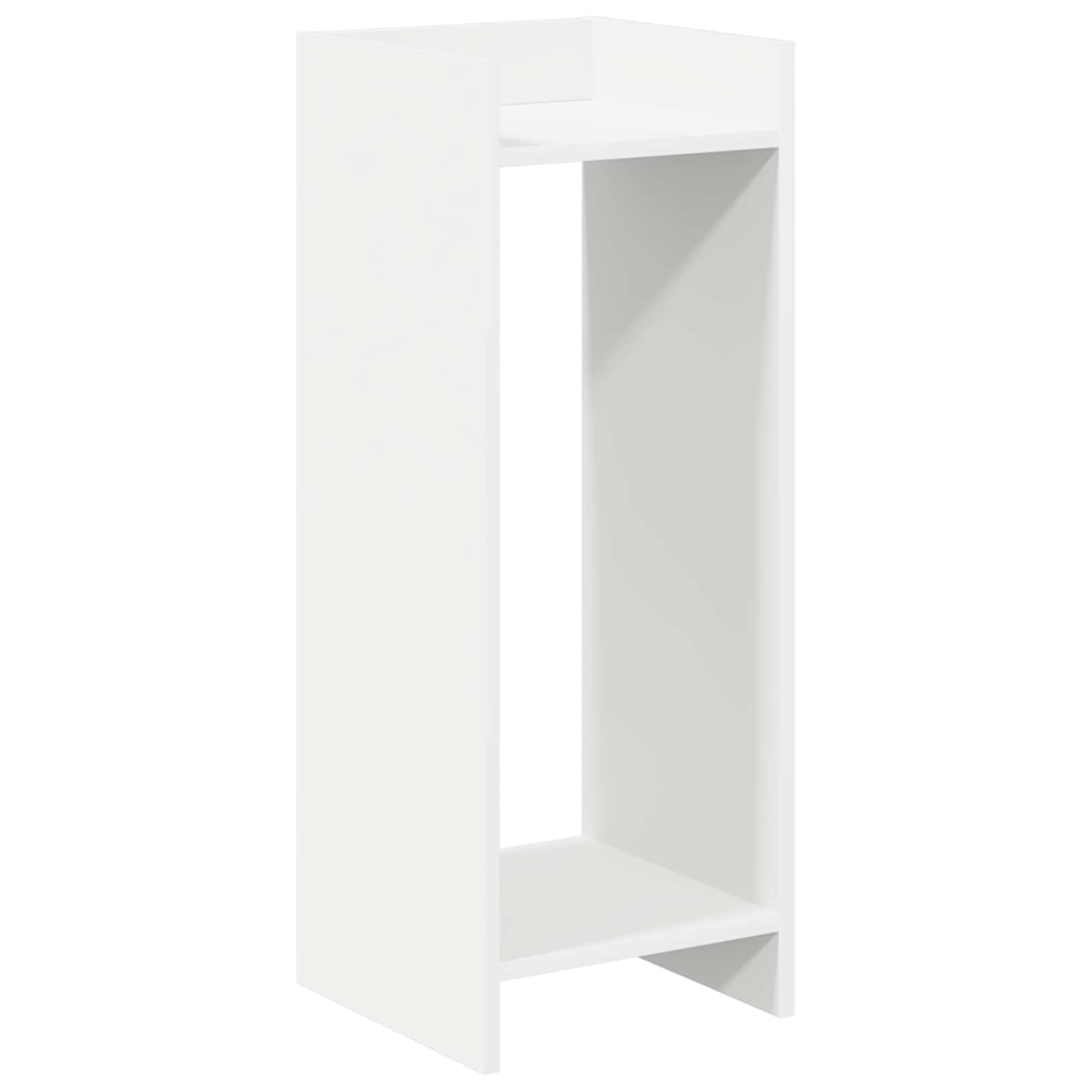 vidaXL Stojak na rośliny Biały 30 x 30 x 80 cm Drewno inżynieryjne