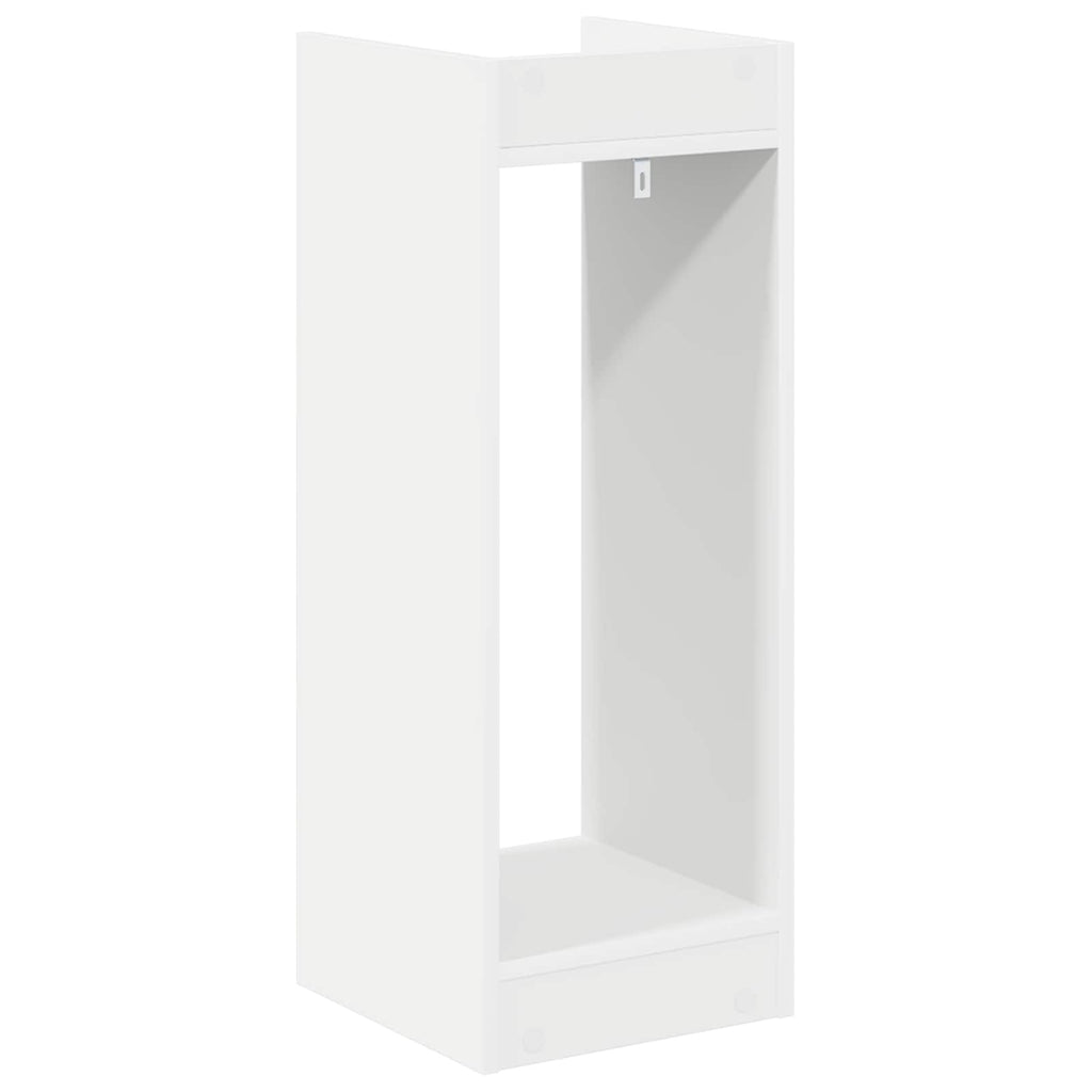 vidaXL Stojak na rośliny z półką 2 pcs Biały 30 x 30 x 80 cm