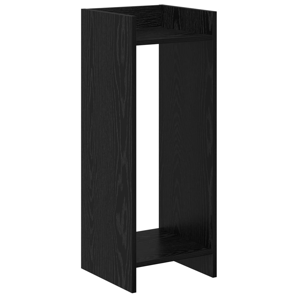 vidaXL Stojak na rośliny z półką 2 pcs Czarny Dąb 30 x 30 x 80 cm