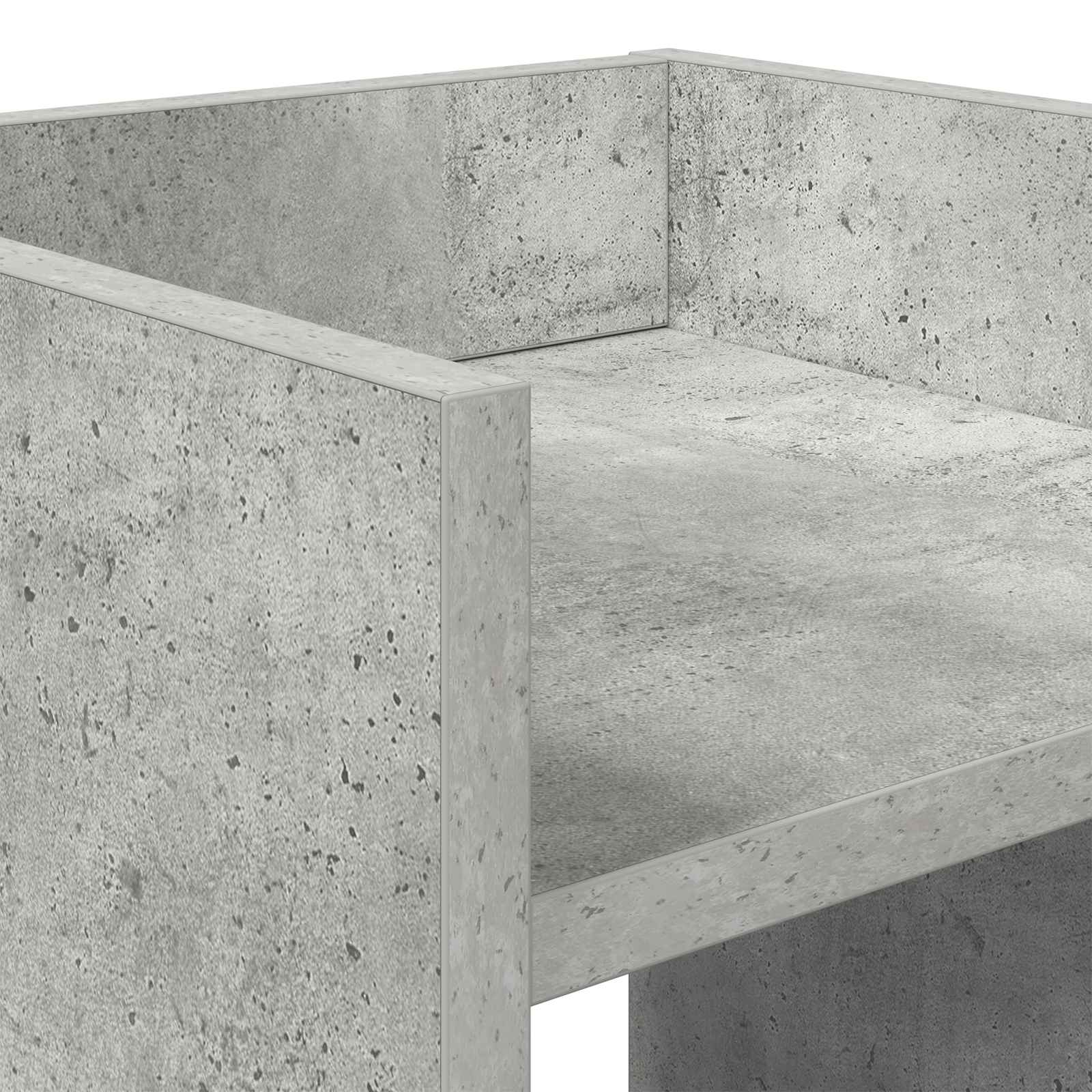 vidaXL Stojak na rośliny z półką 2 pcs Betonowy Szary 30 x 30 x 80 cm
