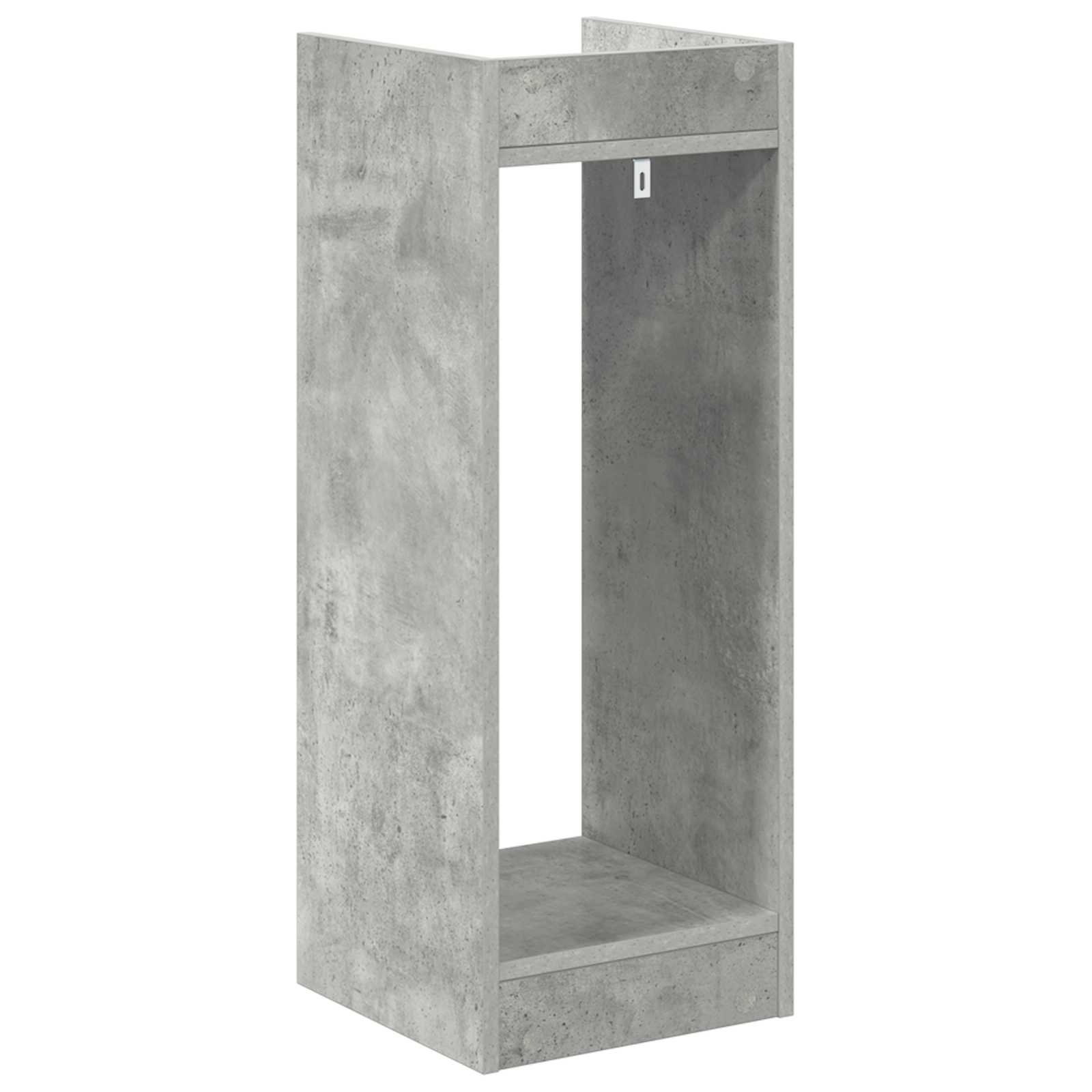 vidaXL Stojak na rośliny z półką 2 pcs Betonowy Szary 30 x 30 x 80 cm