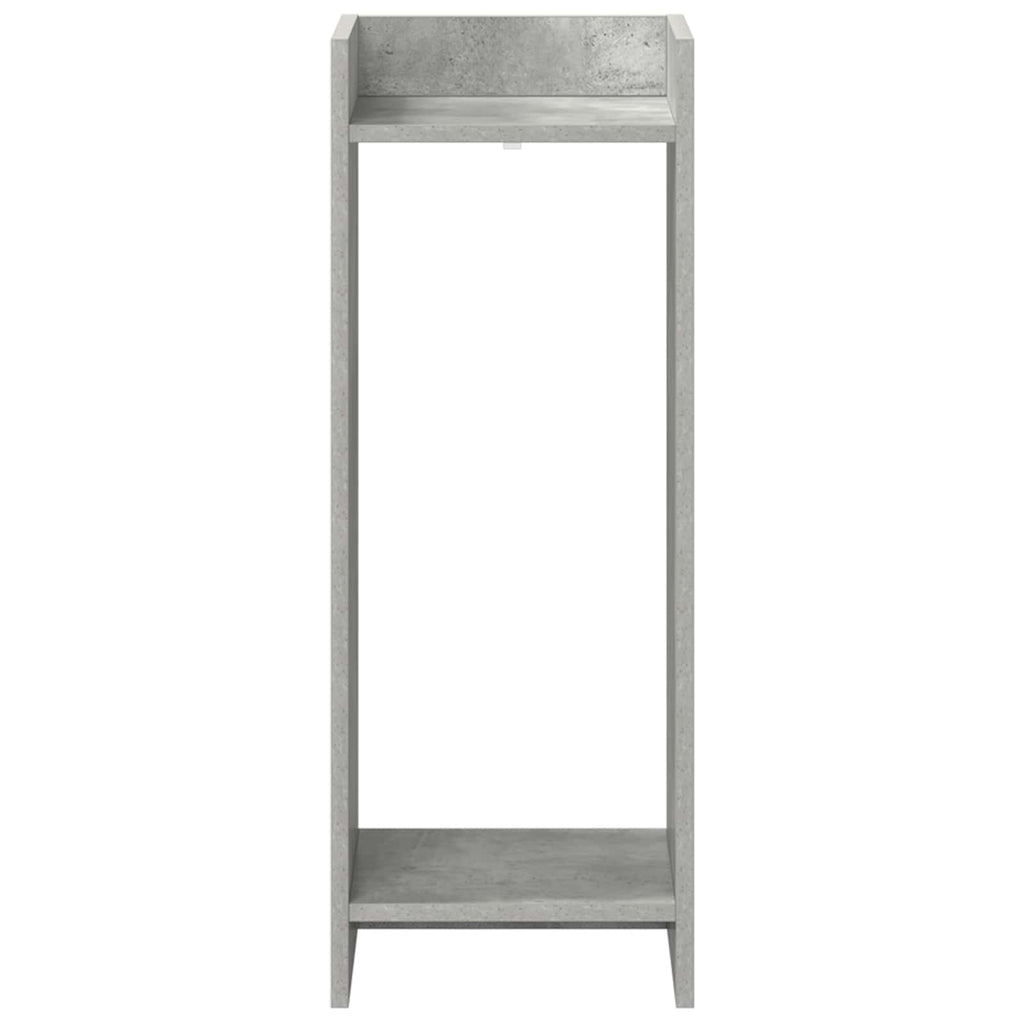 vidaXL Stojak na rośliny z półką 2 pcs Betonowy Szary 30 x 30 x 80 cm