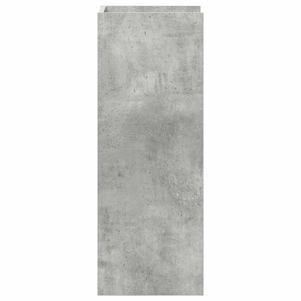 vidaXL Stojak na rośliny z półką 2 pcs Betonowy Szary 30 x 30 x 80 cm