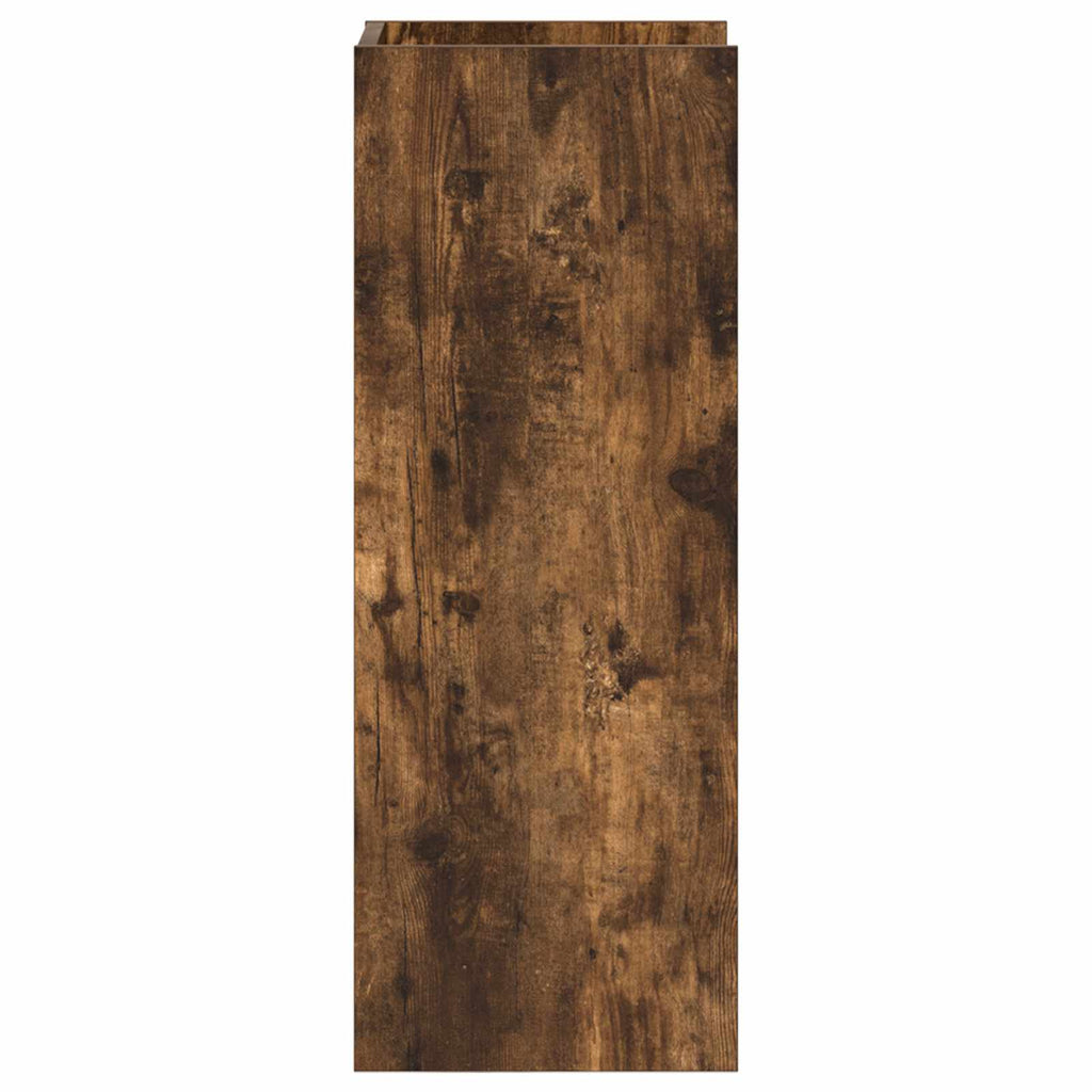 vidaXL Stojak na rośliny z półką Dąb Wędzony 30 x 30 x 80 cm