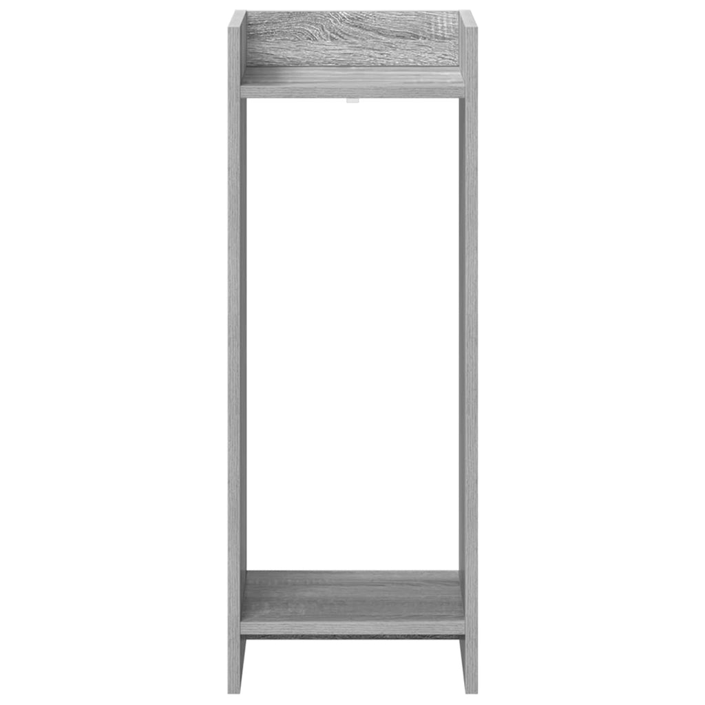vidaXL Stojak na rośliny z półką 2 pcs Szary Sonoma 30 x 30 x 80 cm