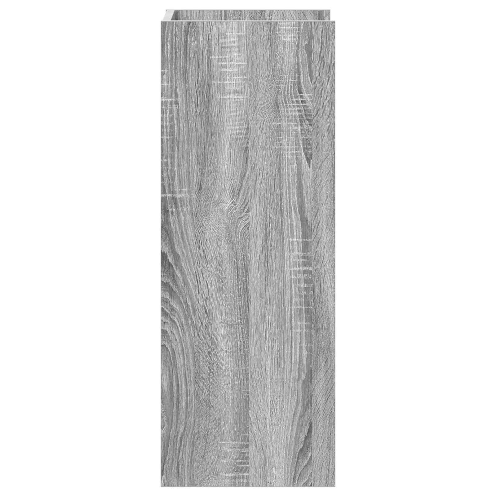 vidaXL Stojak na rośliny z półką 2 pcs Szary Sonoma 30 x 30 x 80 cm