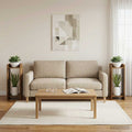 vidaXL Stojak na rośliny z półką 2 pcs Stare drewno 30 x 30 x 80 cm