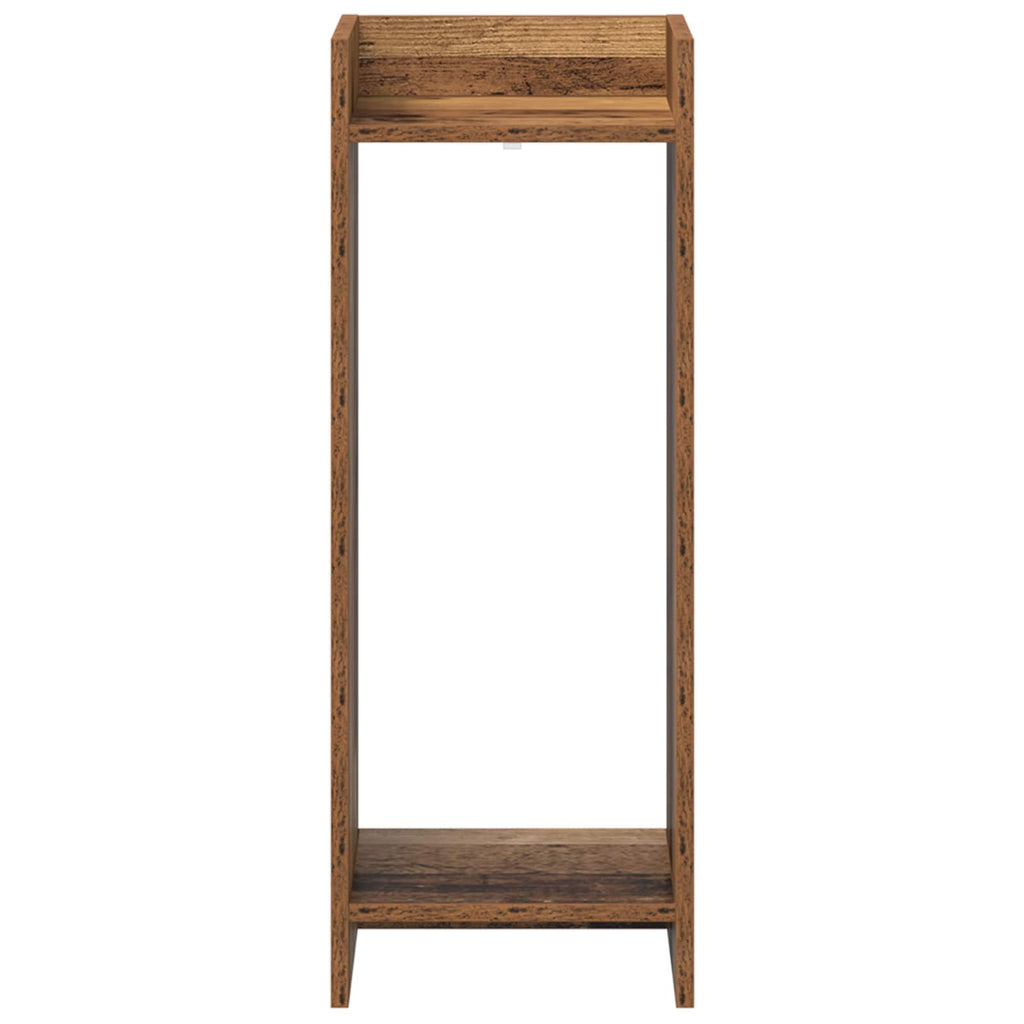 vidaXL Stojak na rośliny z półką 2 pcs Stare drewno 30 x 30 x 80 cm