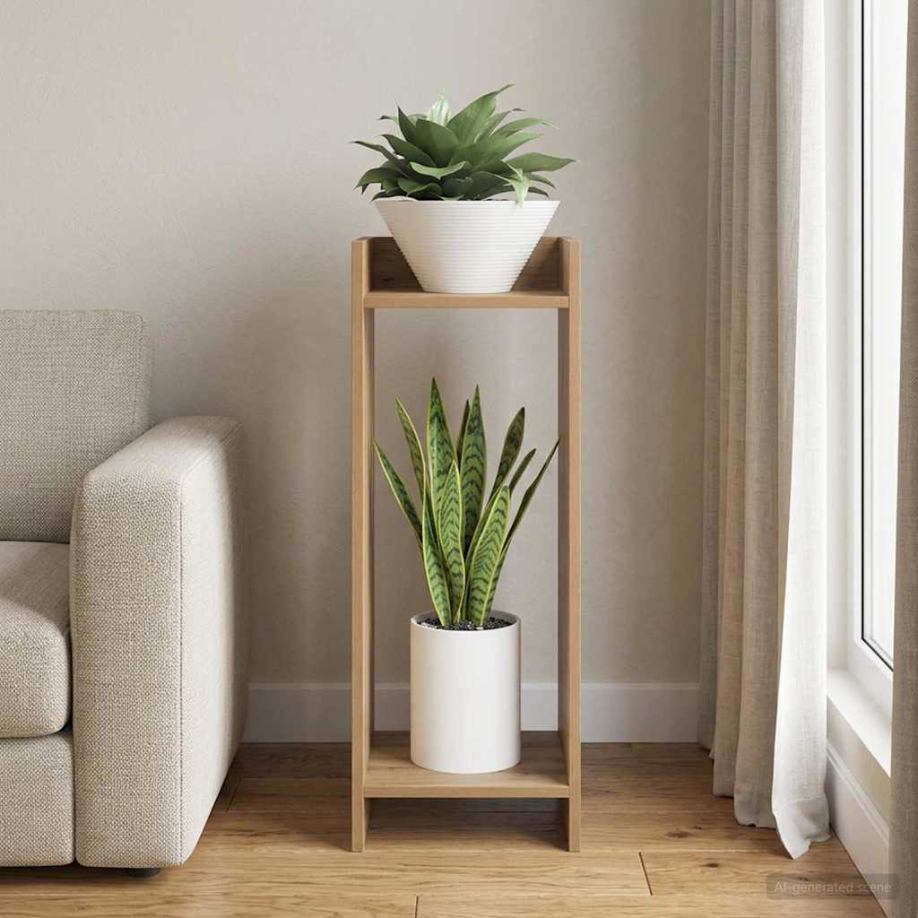 vidaXL Stojak na rośliny Dąb Rzemieślniczy 30 x 30 x 80 cm