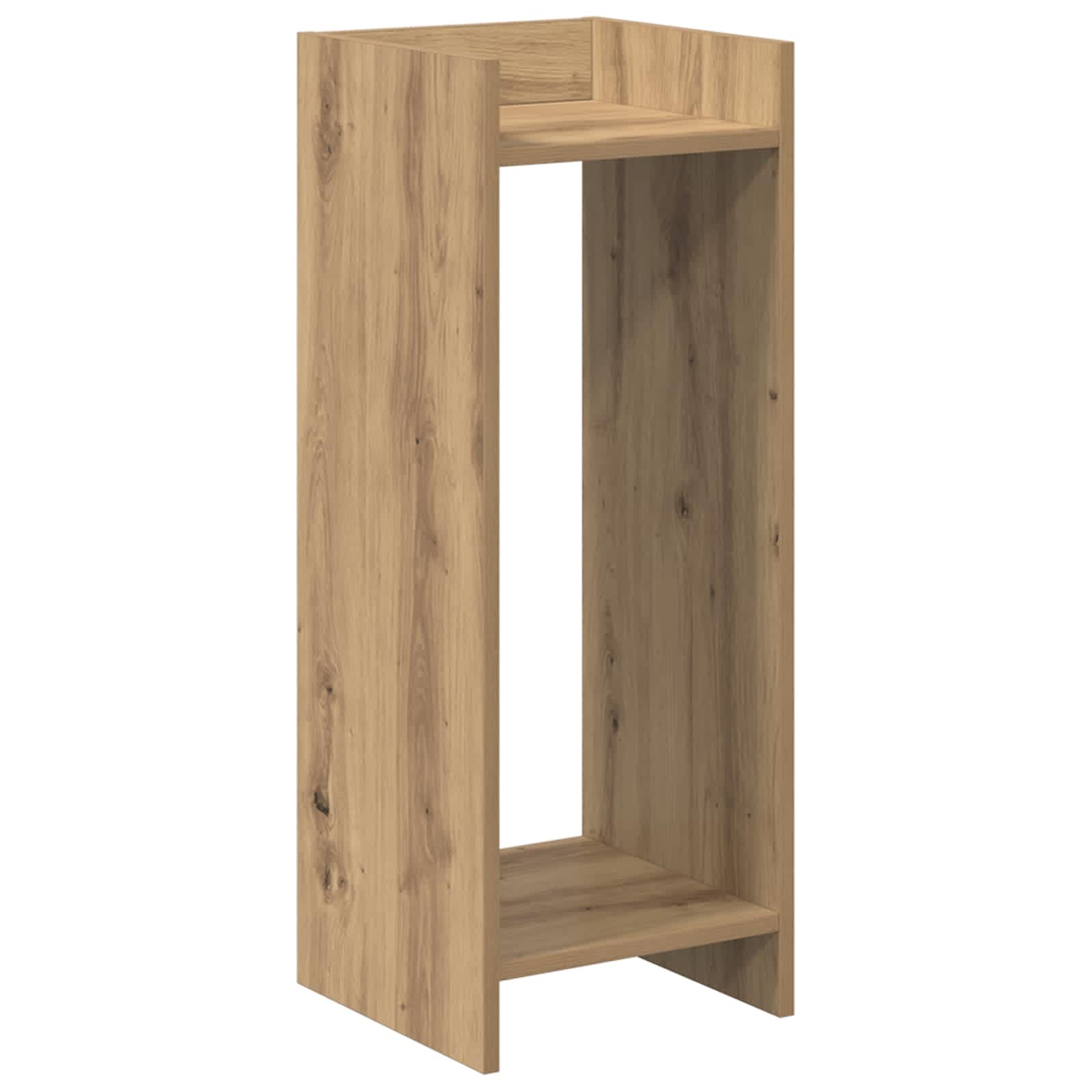 vidaXL Stojak na rośliny z półką Dąb Rzemieślniczy 30 x 30 x 80 cm