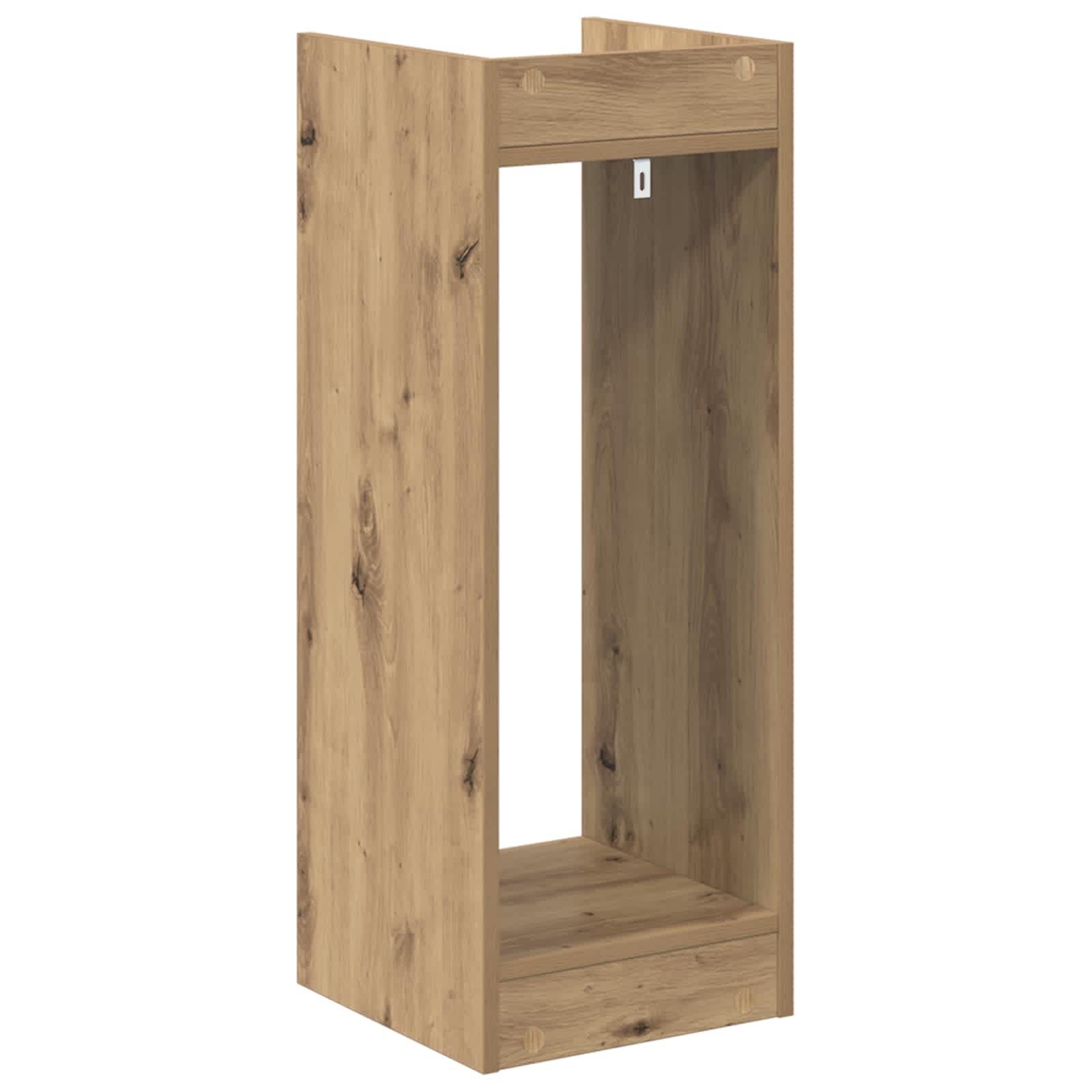 vidaXL Stojak na rośliny z półką Dąb Rzemieślniczy 30 x 30 x 80 cm