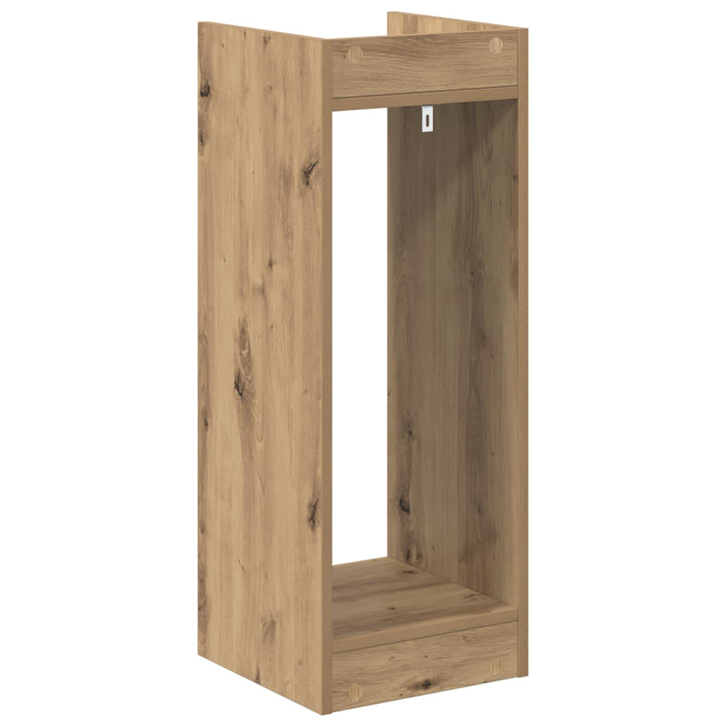 vidaXL Stojak na rośliny 2 pcs Dąb Rzemieślniczy 30 x 30 x 80 cm