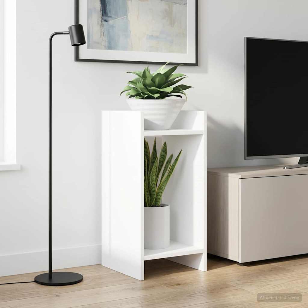 vidaXL Stojak na rośliny Biały 30 x 30 x 60 cm Drewno inżynieryjne