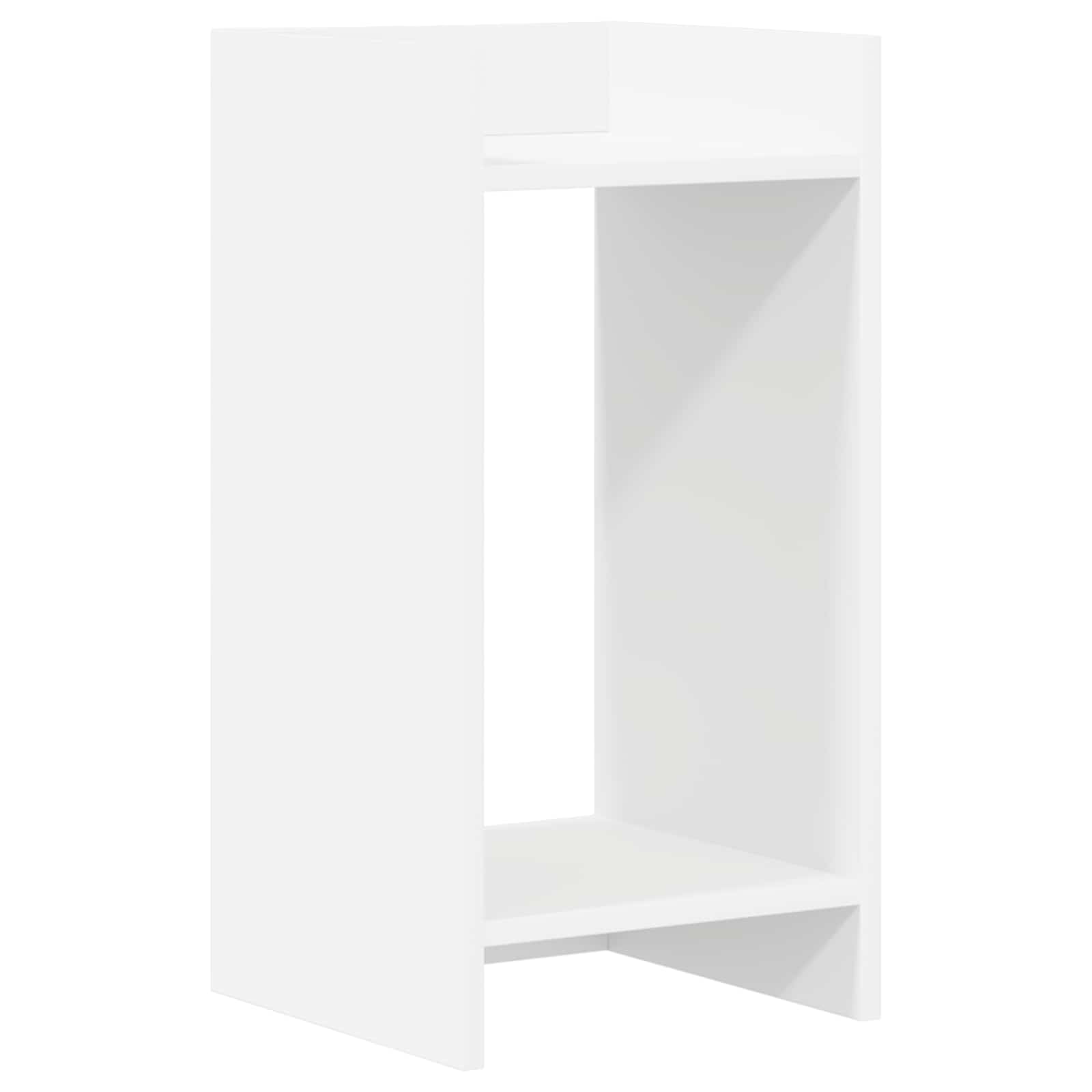 vidaXL Stojak na rośliny Biały 30 x 30 x 60 cm Drewno inżynieryjne