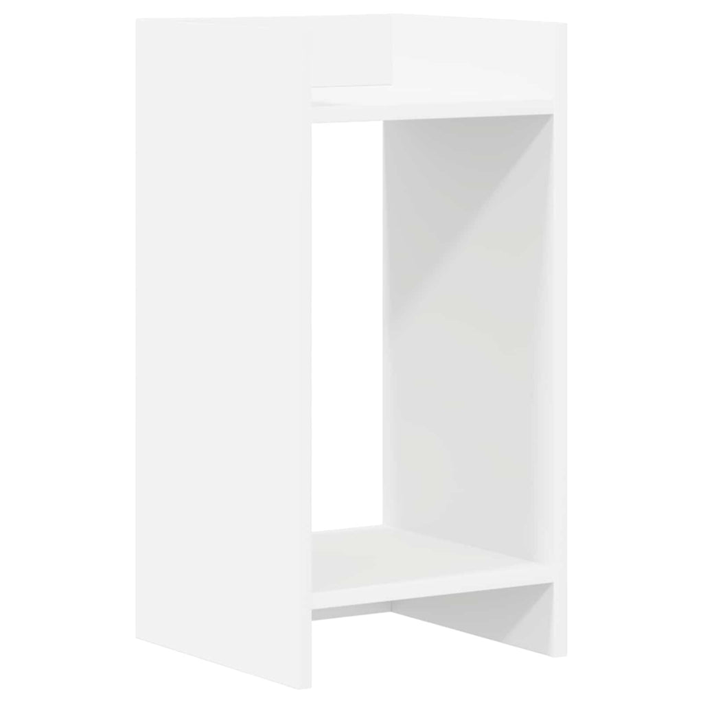 vidaXL Stojak na rośliny z półką 2 pcs Biały 30 x 30 x 60 cm