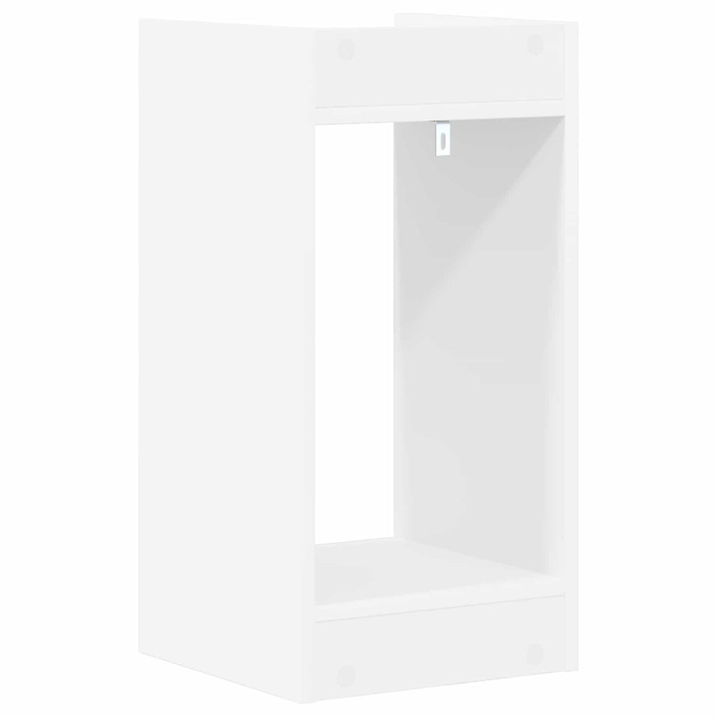 vidaXL Stojak na rośliny z półką 2 pcs Biały 30 x 30 x 60 cm