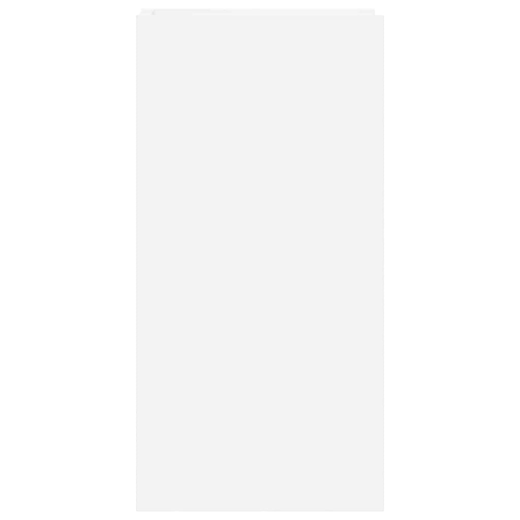 vidaXL Stojak na rośliny z półką 2 pcs Biały 30 x 30 x 60 cm