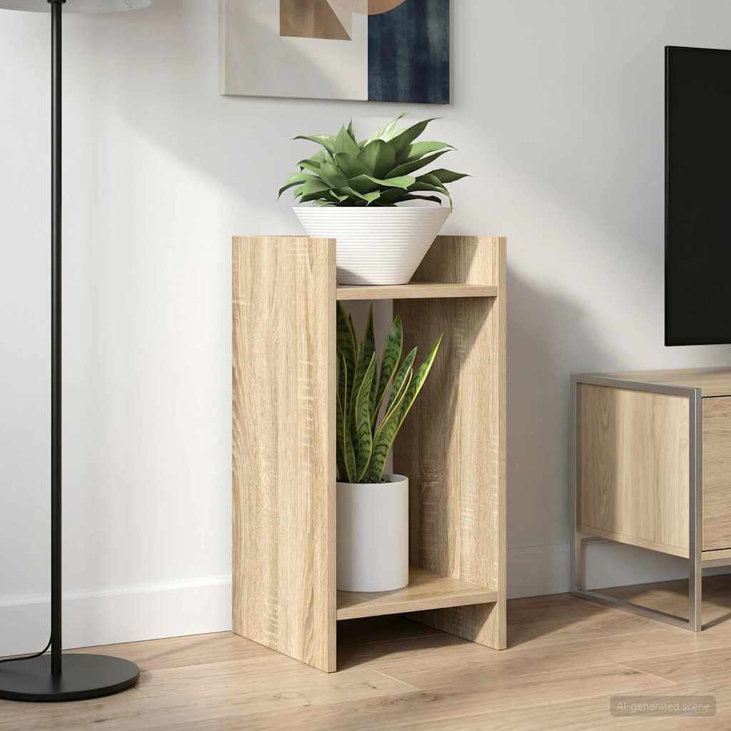 vidaXL Stojak na rośliny z półką 2 pcs Dąb Sonoma 30 x 30 x 60 cm