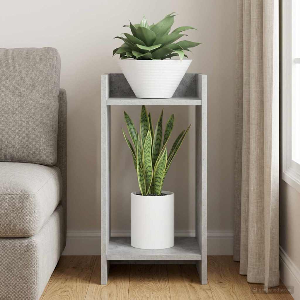 vidaXL Stojak na rośliny Betonowy szary 30 x 30 x 60 cm