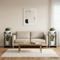 vidaXL Stojak na rośliny z półką 2 pcs Betonowy Szary 30 x 30 x 60 cm