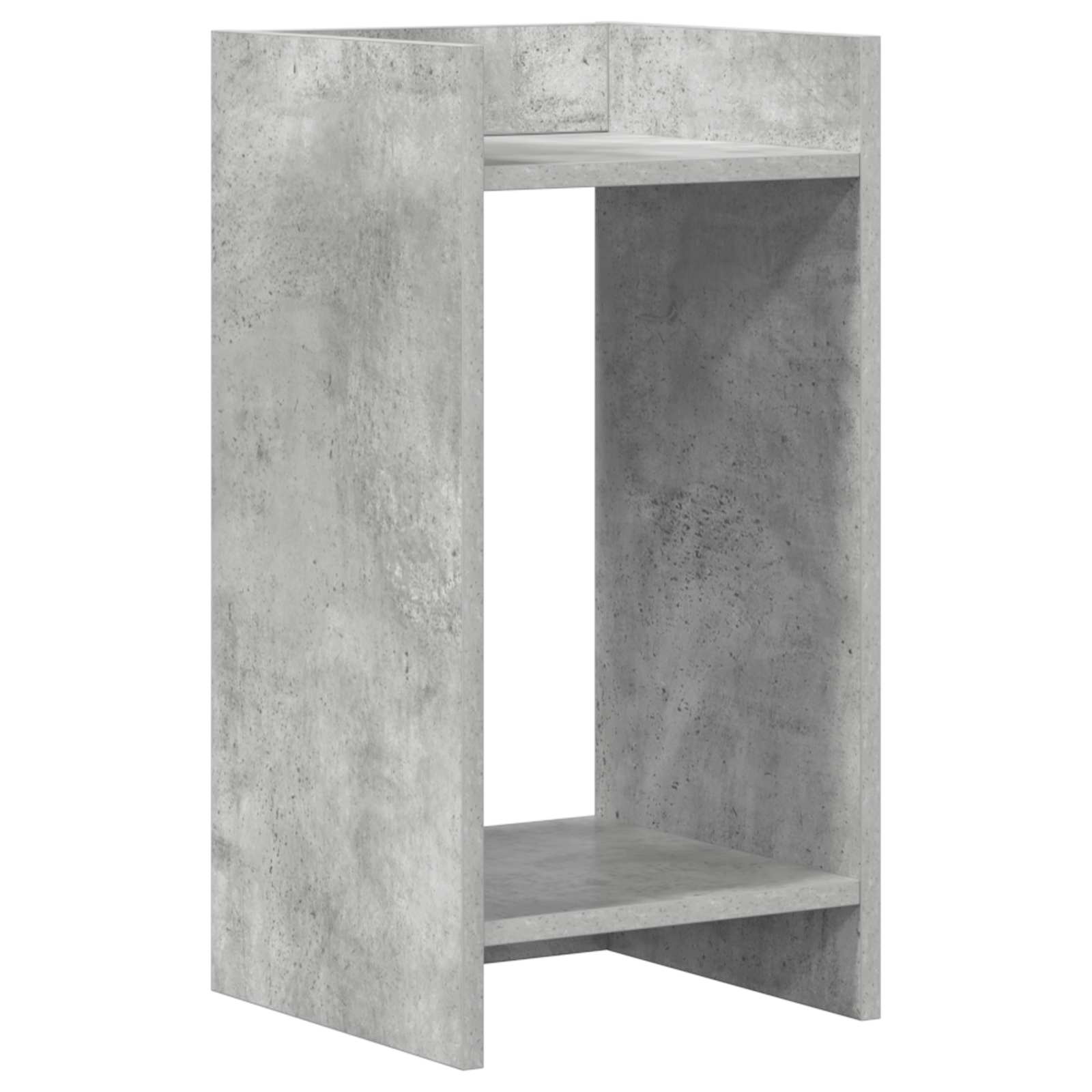 vidaXL Stojak na rośliny z półką 2 pcs Betonowy Szary 30 x 30 x 60 cm
