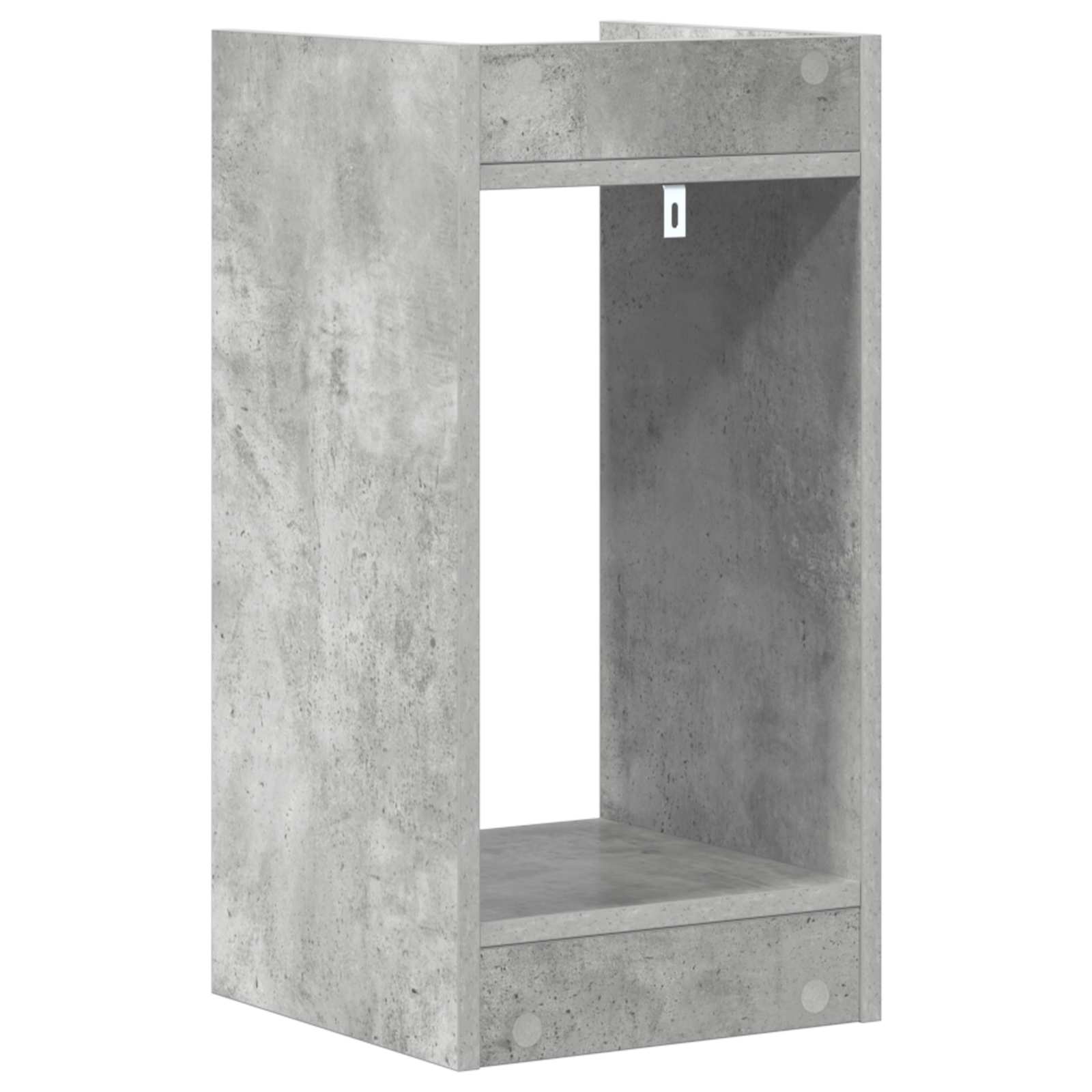 vidaXL Stojak na rośliny z półką 2 pcs Betonowy Szary 30 x 30 x 60 cm