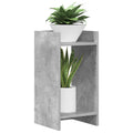 vidaXL Stojak na rośliny z półką 2 pcs Betonowy Szary 30 x 30 x 60 cm