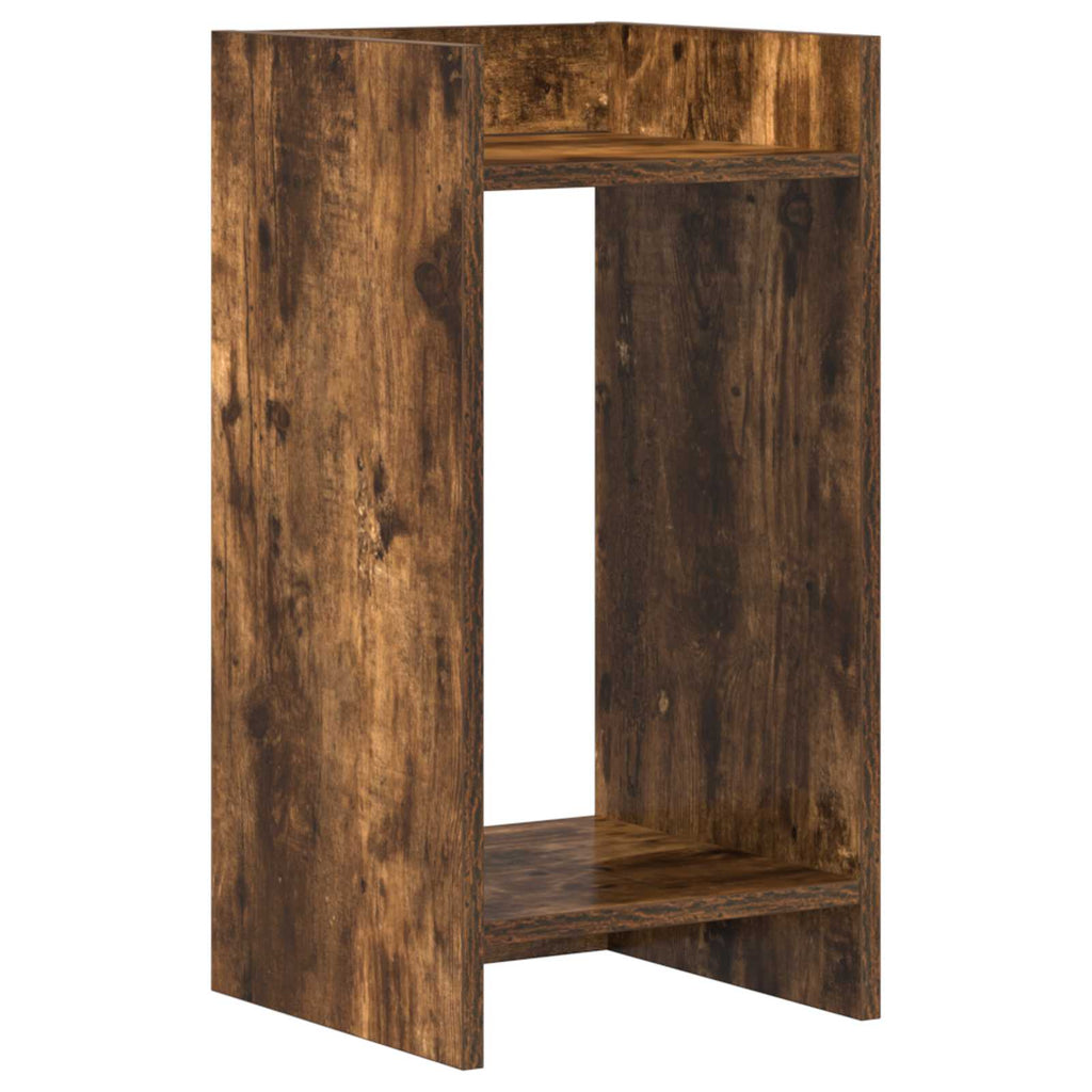 vidaXL Stojak na rośliny z półką 2 pcs Dąb Wędzony 30 x 30 x 60 cm