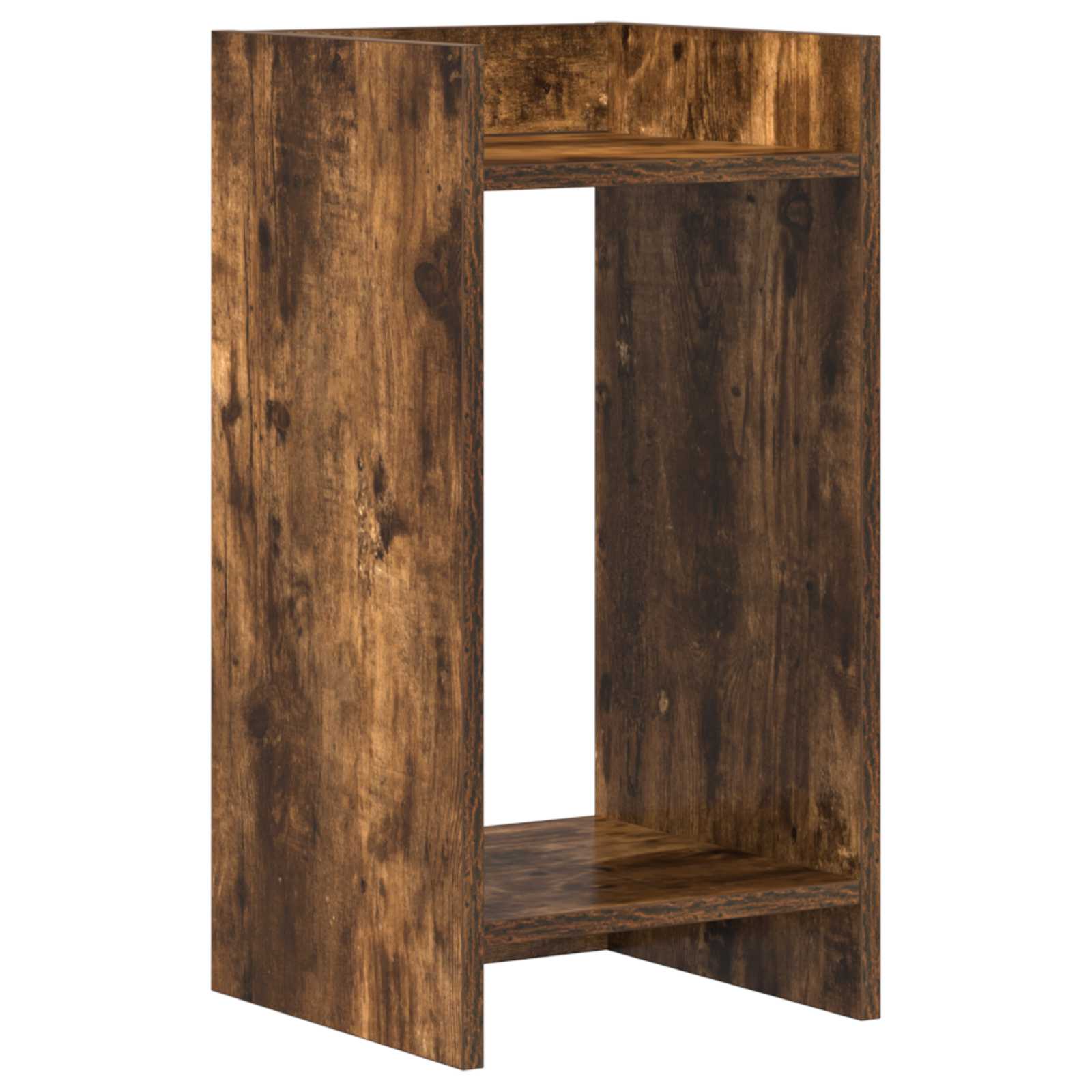 vidaXL Stojak na rośliny z półką 2 pcs Dąb Wędzony 30 x 30 x 60 cm