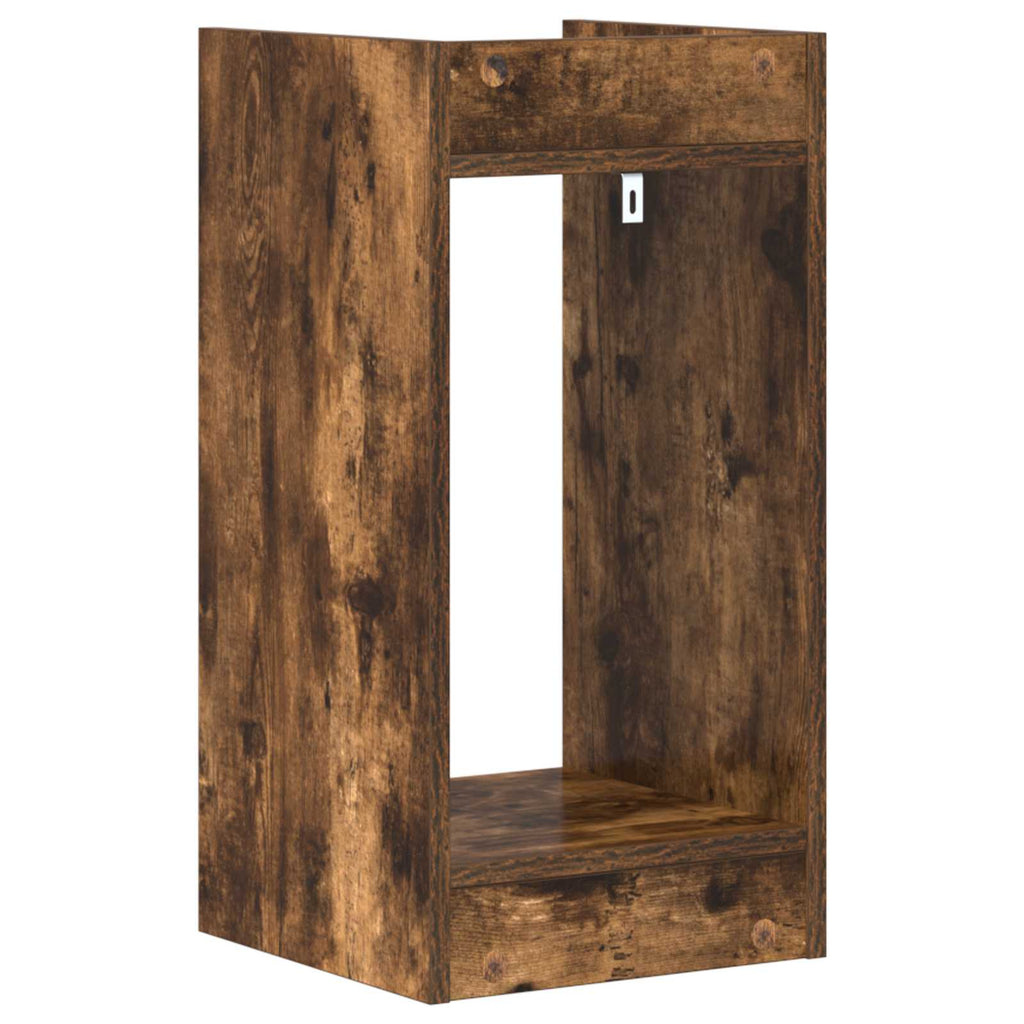vidaXL Stojak na rośliny z półką 2 pcs Dąb Wędzony 30 x 30 x 60 cm