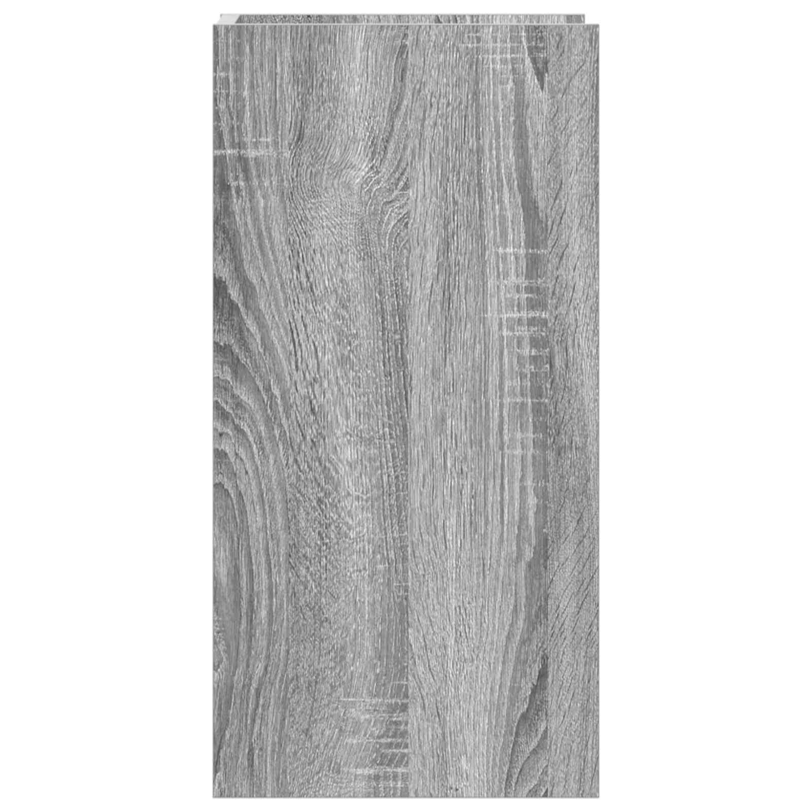 vidaXL Stojak na rośliny z półką 2 pcs Szary Sonoma 30 x 30 x 60 cm