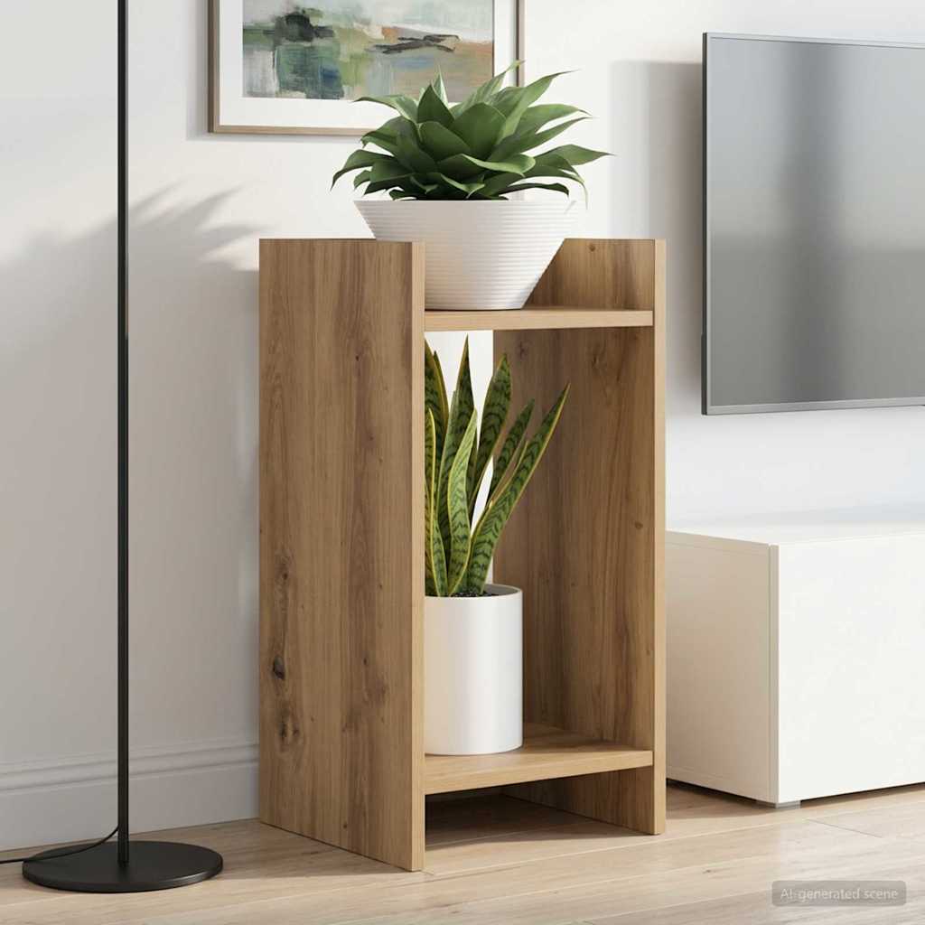 vidaXL Stojak na rośliny z półką Dąb Rzemieślniczy 30 x 30 x 60 cm