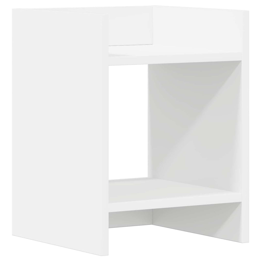 vidaXL Stojak na rośliny Biały 30 x 30 x 40 cm Drewno inżynieryjne