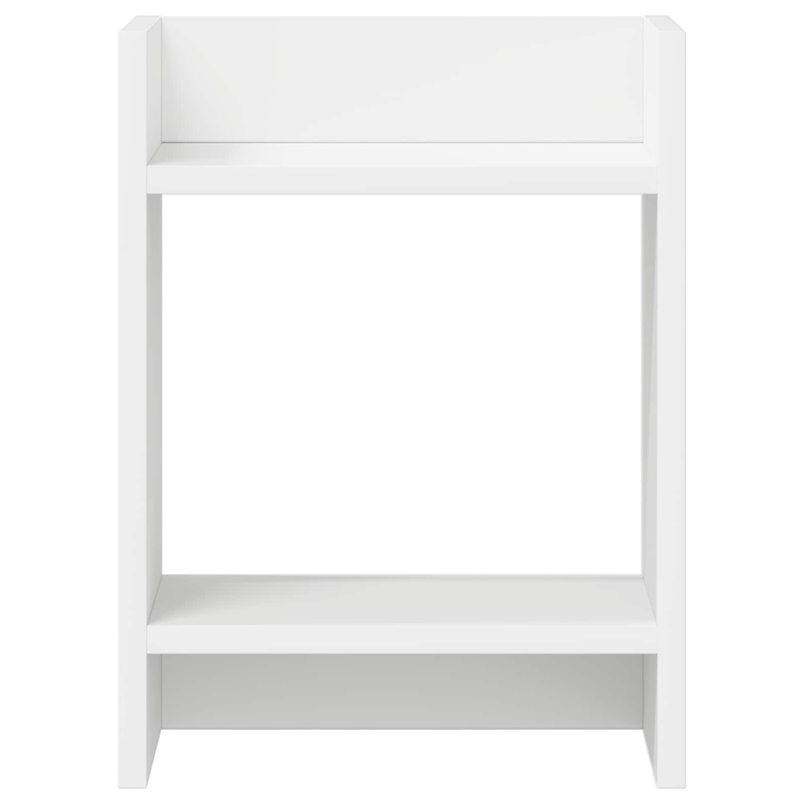 vidaXL Stojak na rośliny z półką 2 pcs Biały 30 x 30 x 40 cm