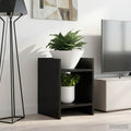 vidaXL Stojak na rośliny z półką 2 pcs Czarny Dąb 30 x 30 x 40 cm