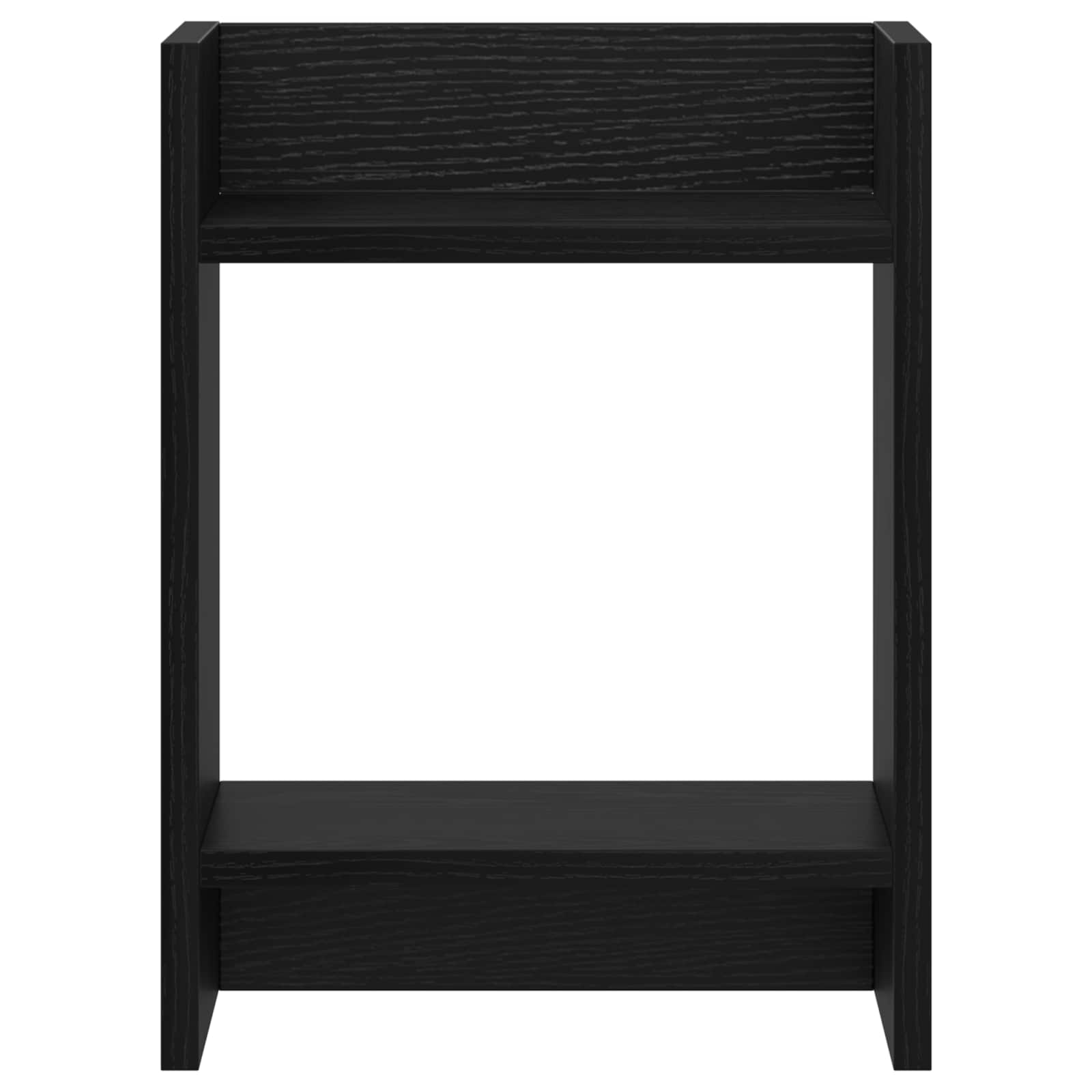 vidaXL Stojak na rośliny z półką 2 pcs Czarny Dąb 30 x 30 x 40 cm