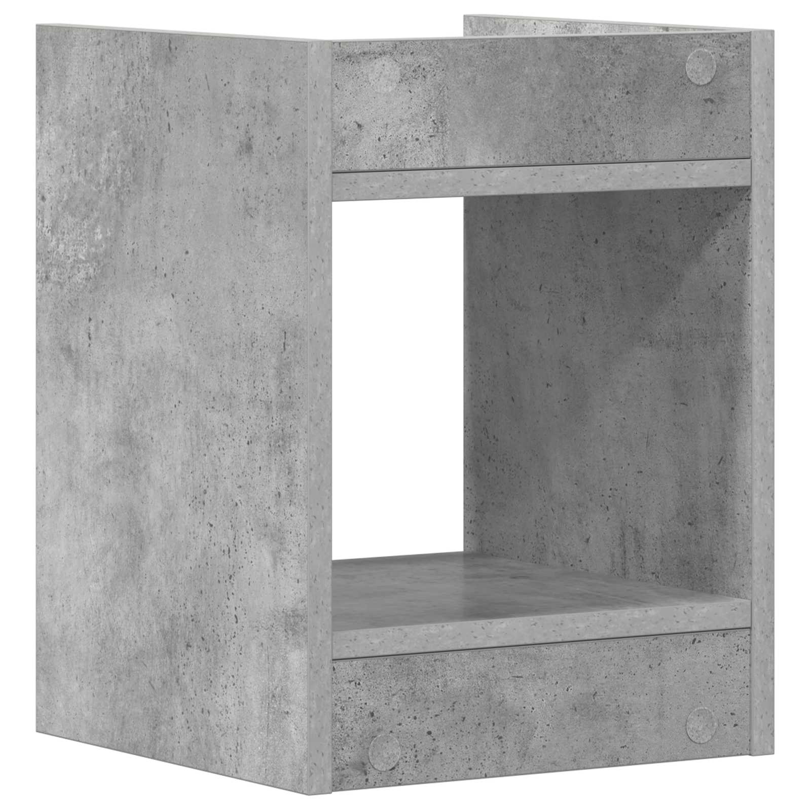 vidaXL Stojak na rośliny z półką Betonowy Szary 30 x 30 x 40 cm